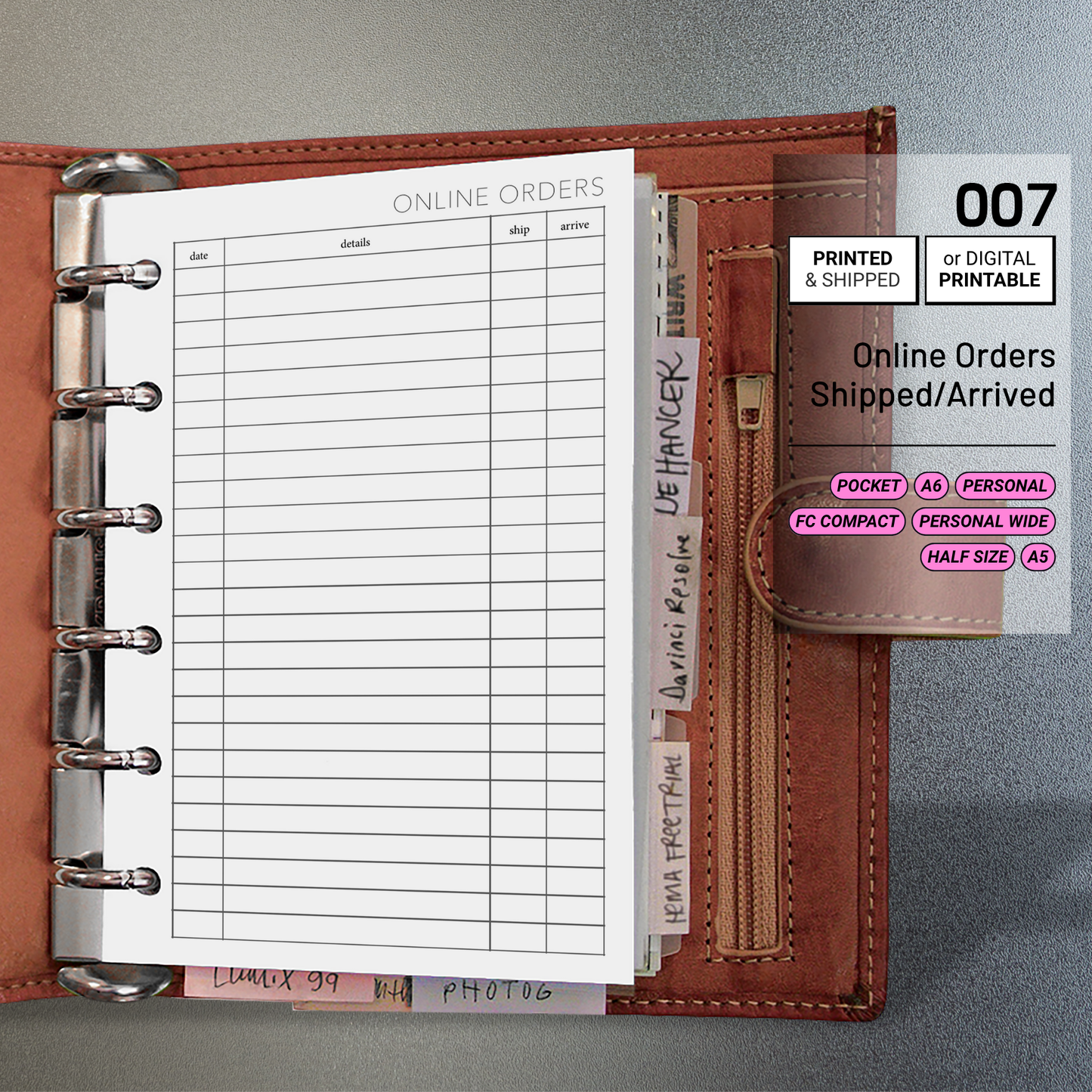 007: Online Order Shipped / Arrived