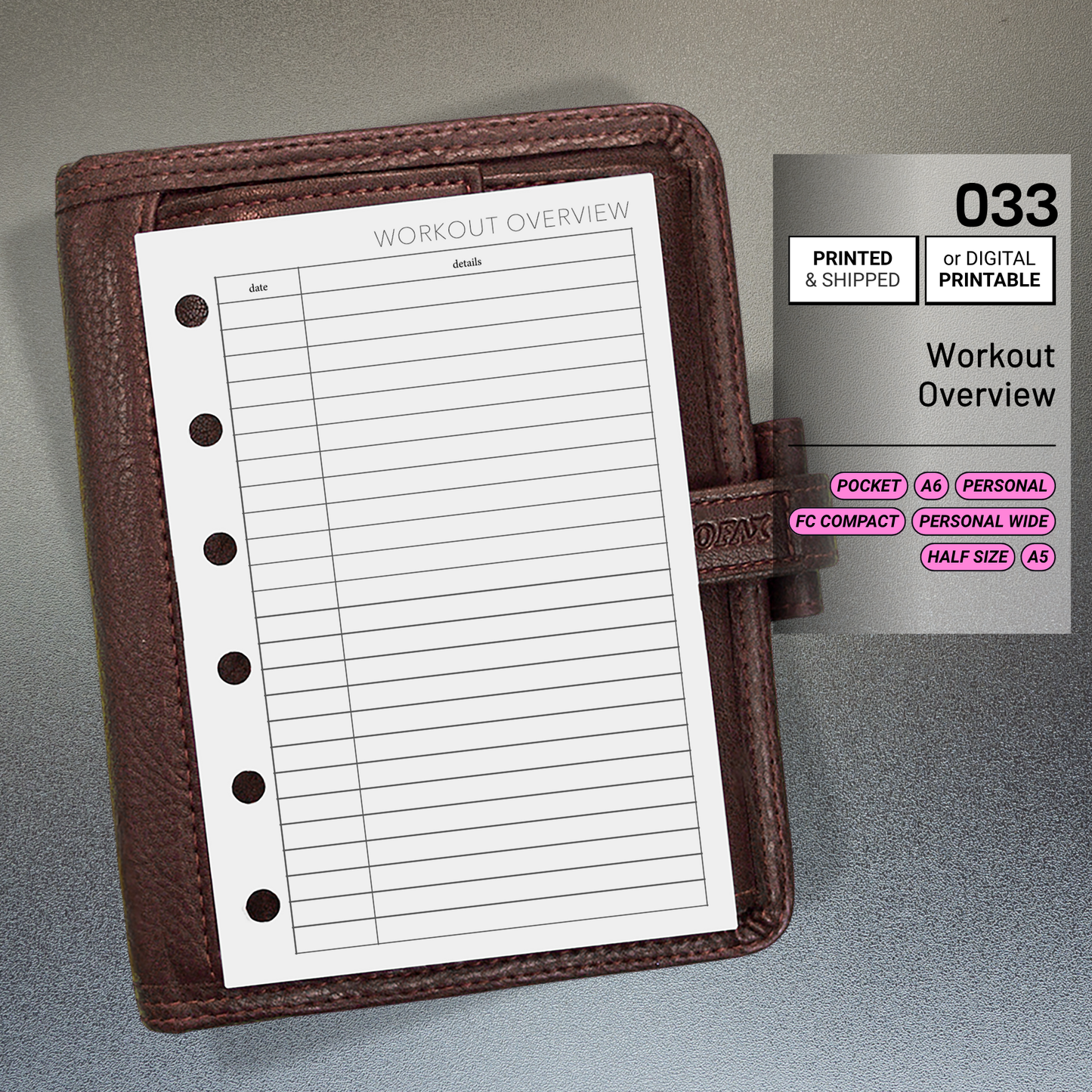 033: Workout Overview