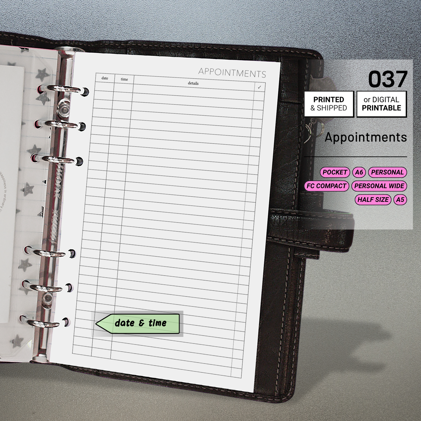 037: Appointments
