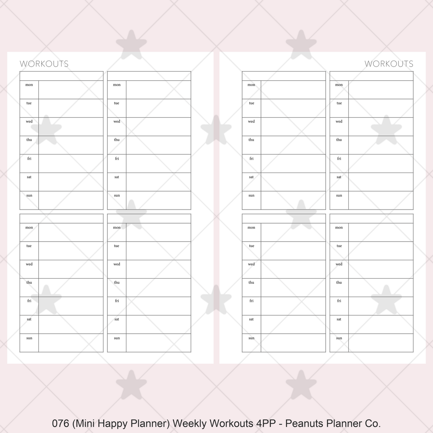076: Weekly Workouts 4PP