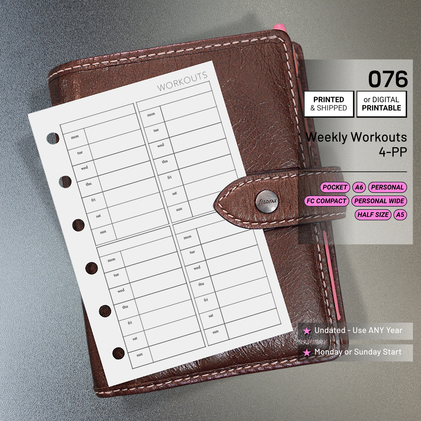 076: Weekly Workouts 4PP