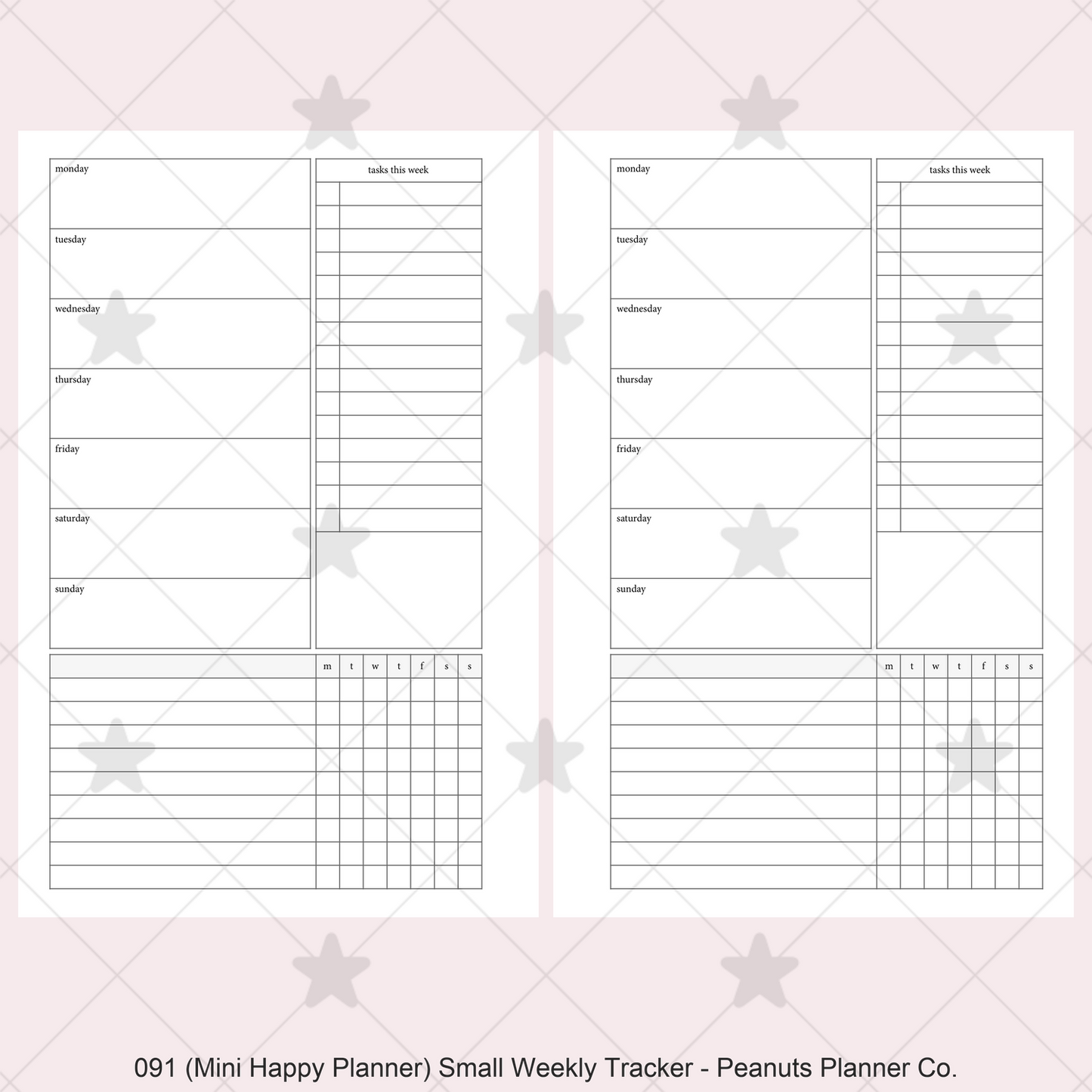 091: Small Weekly w/ Tracker & Tasks Wo1P