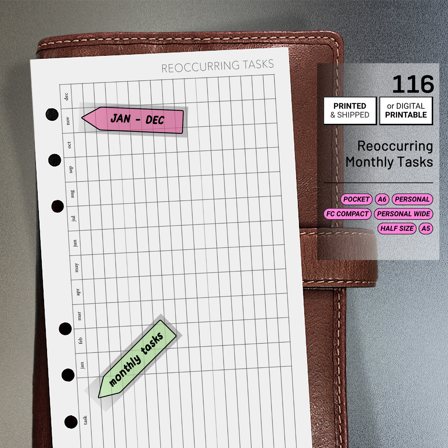 116: Reoccurring Monthly Tasks
