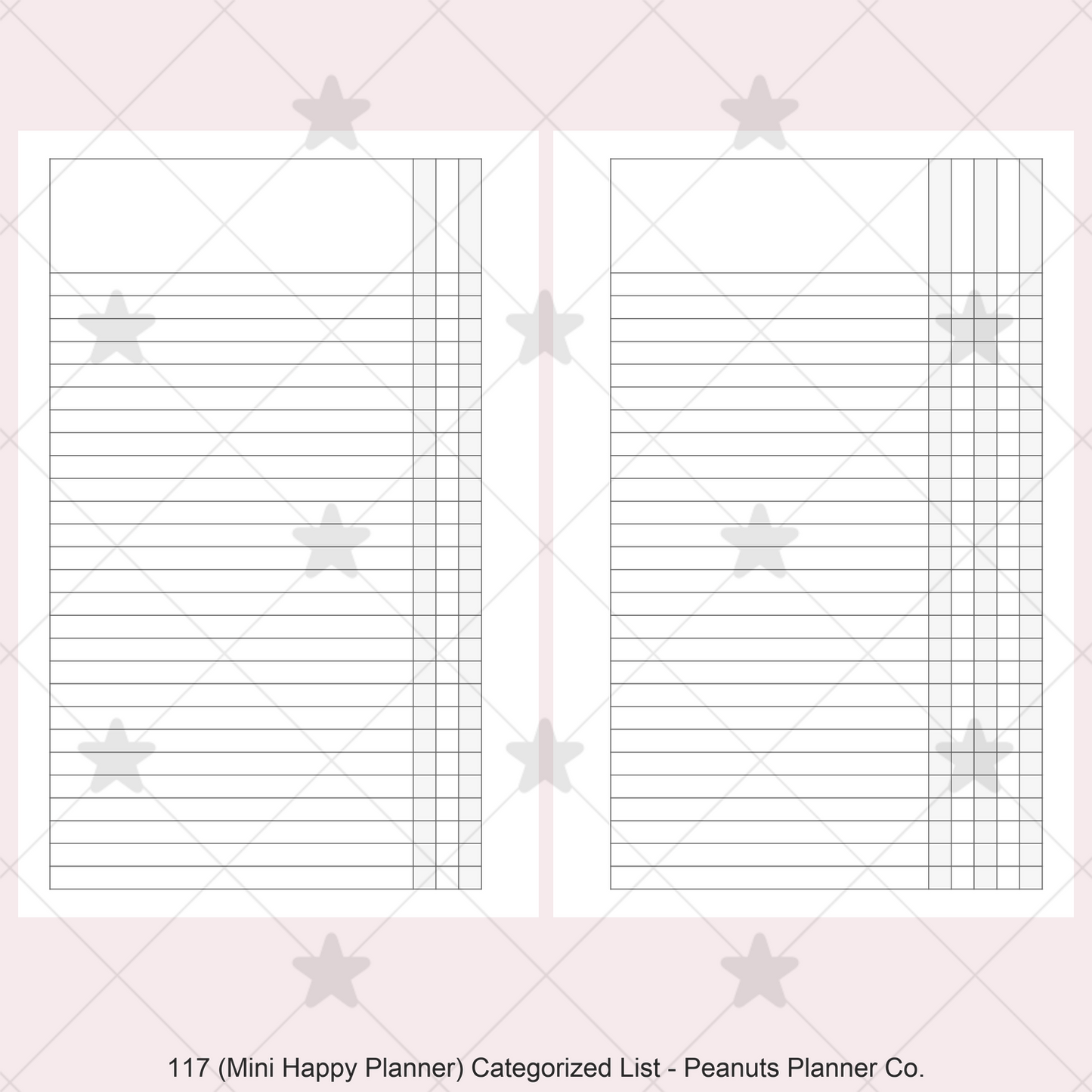 117: Categorized List