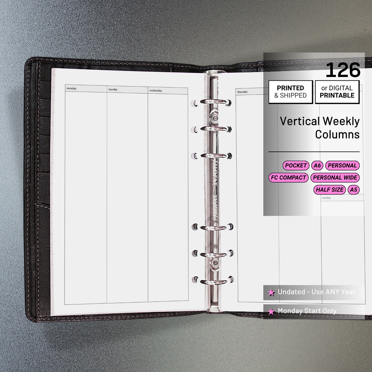 126: Vertical Weekly Columns Wo2P
