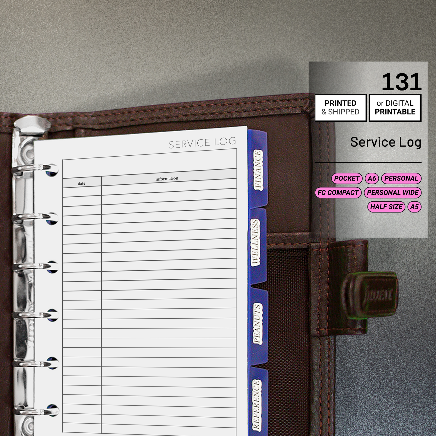 131: Service Log