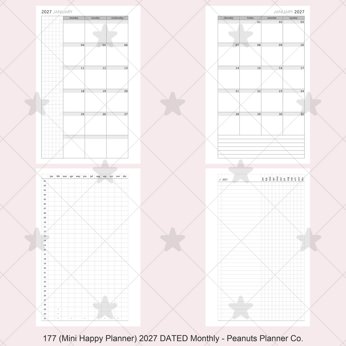 177: DATED Monthly 2027 & 2026 Mo2P
