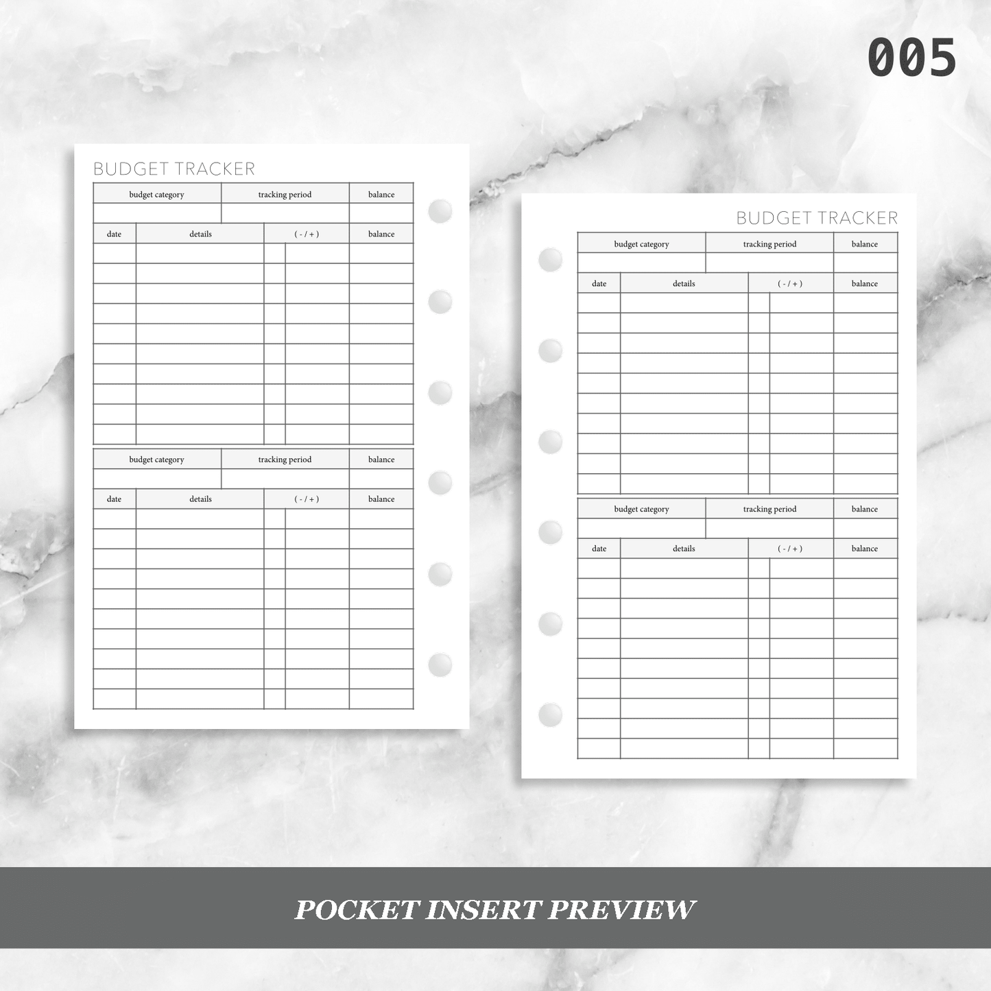 005: Budget Tracker 2PP