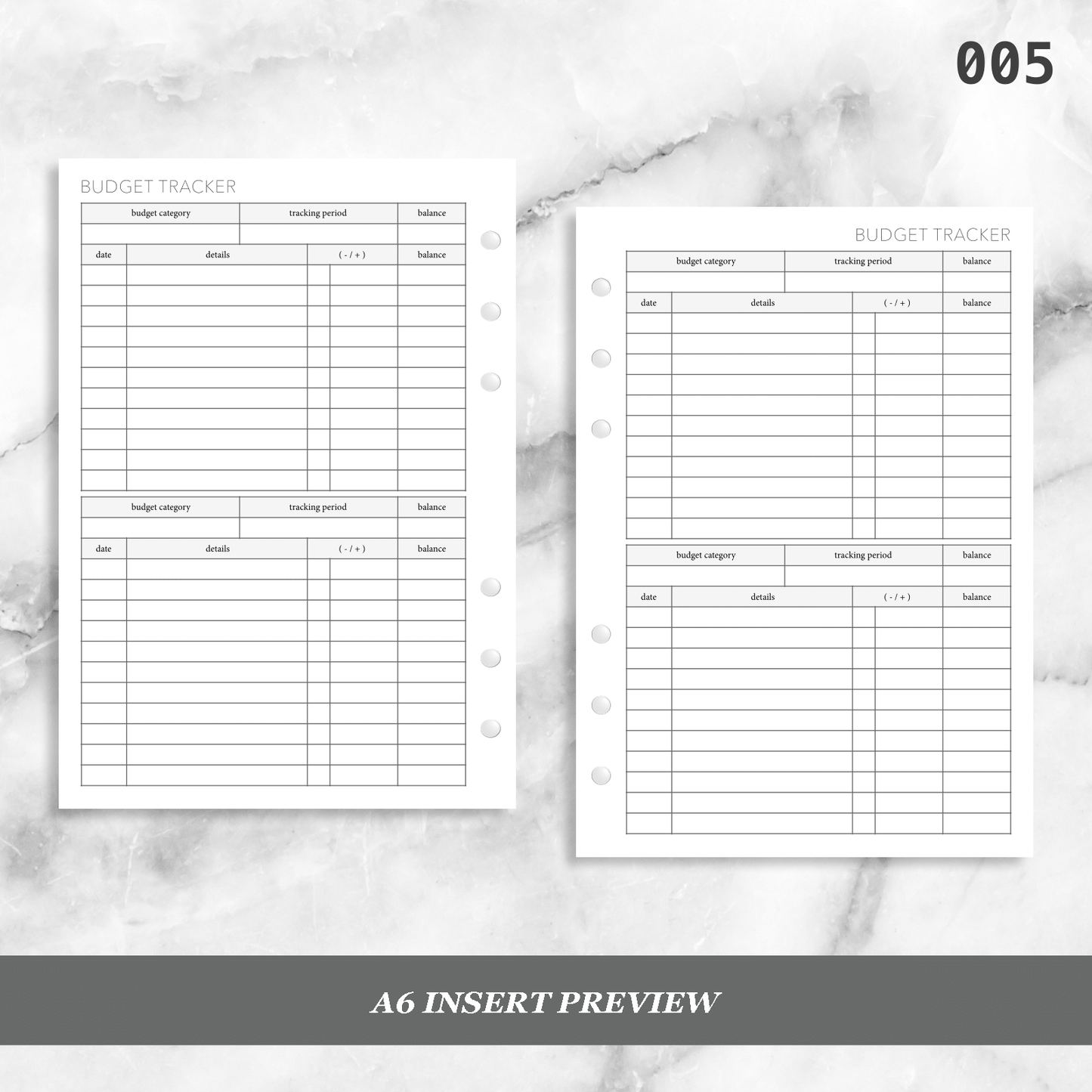 005: Budget Tracker 2PP