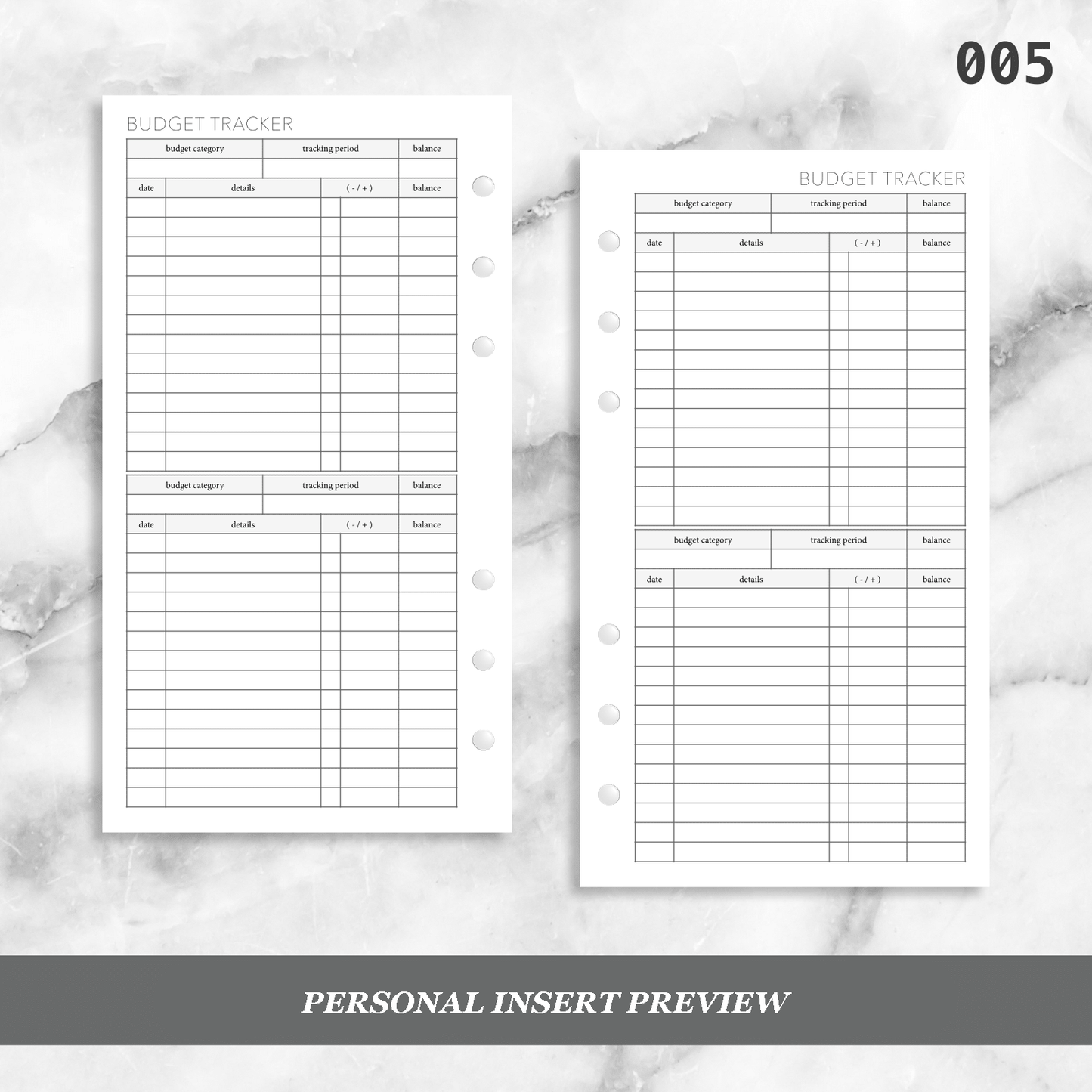 005: Budget Tracker 2PP