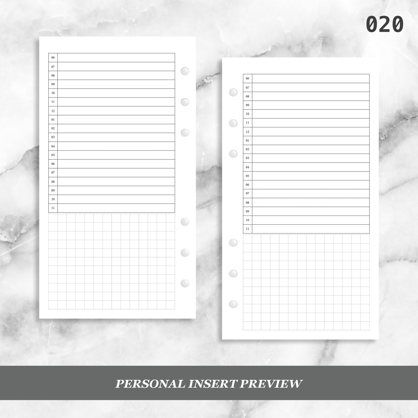 020: Daily Schedule Do1P