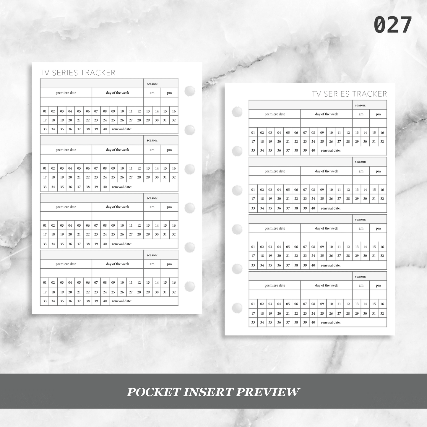 027: Series Tracker Detailed