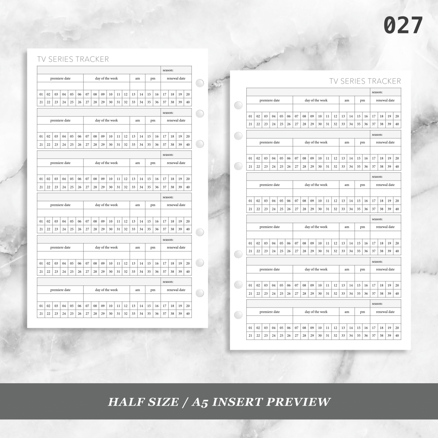 027: Series Tracker Detailed