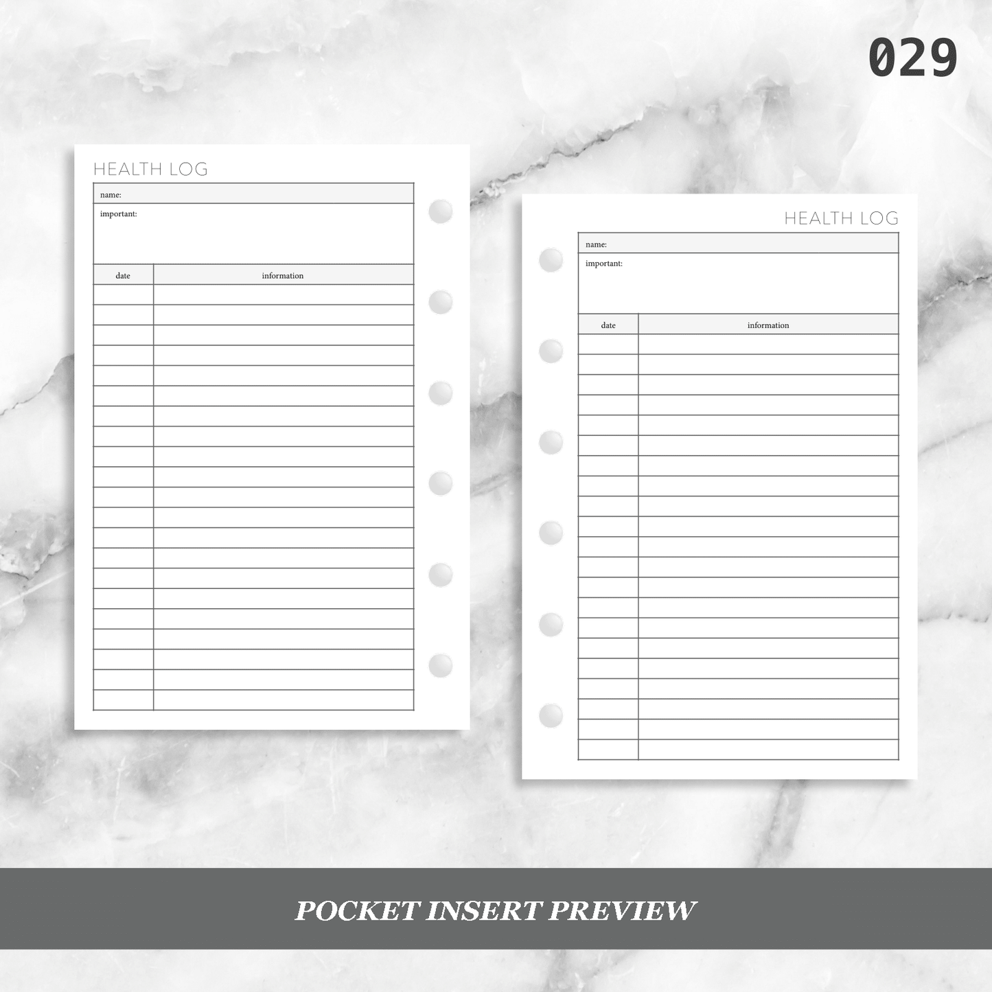 029: Health Log