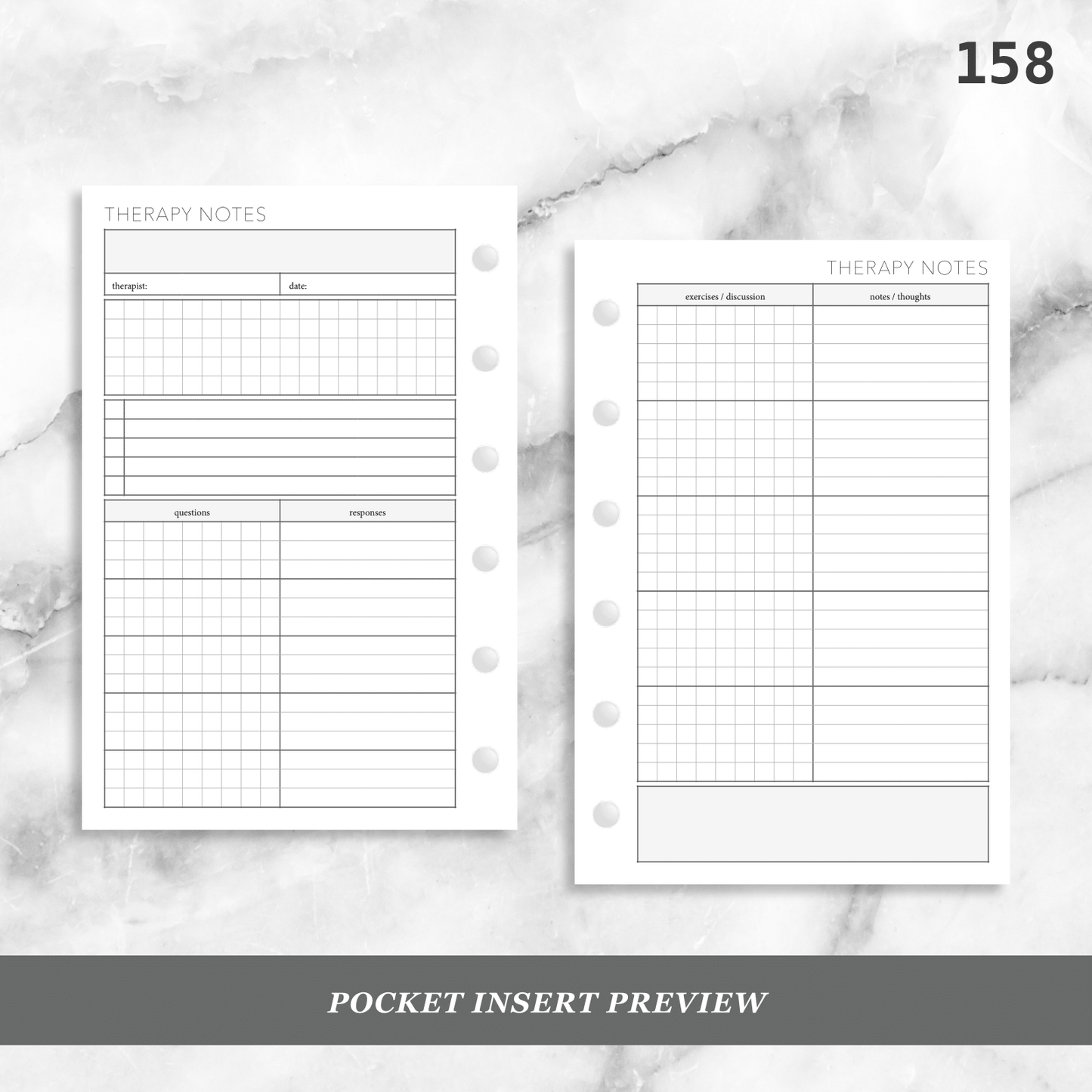158: Therapy Appointment Notes