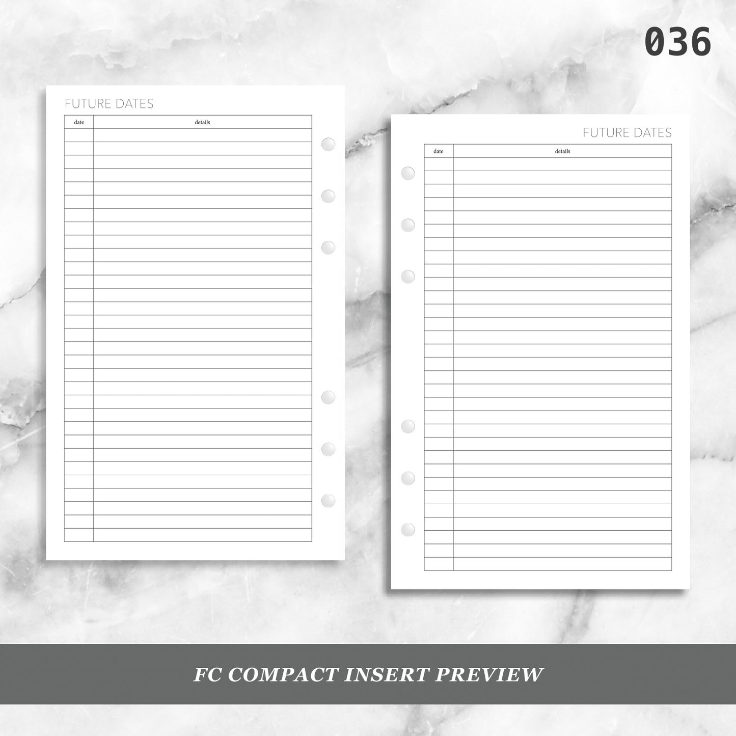 036: Future Dates