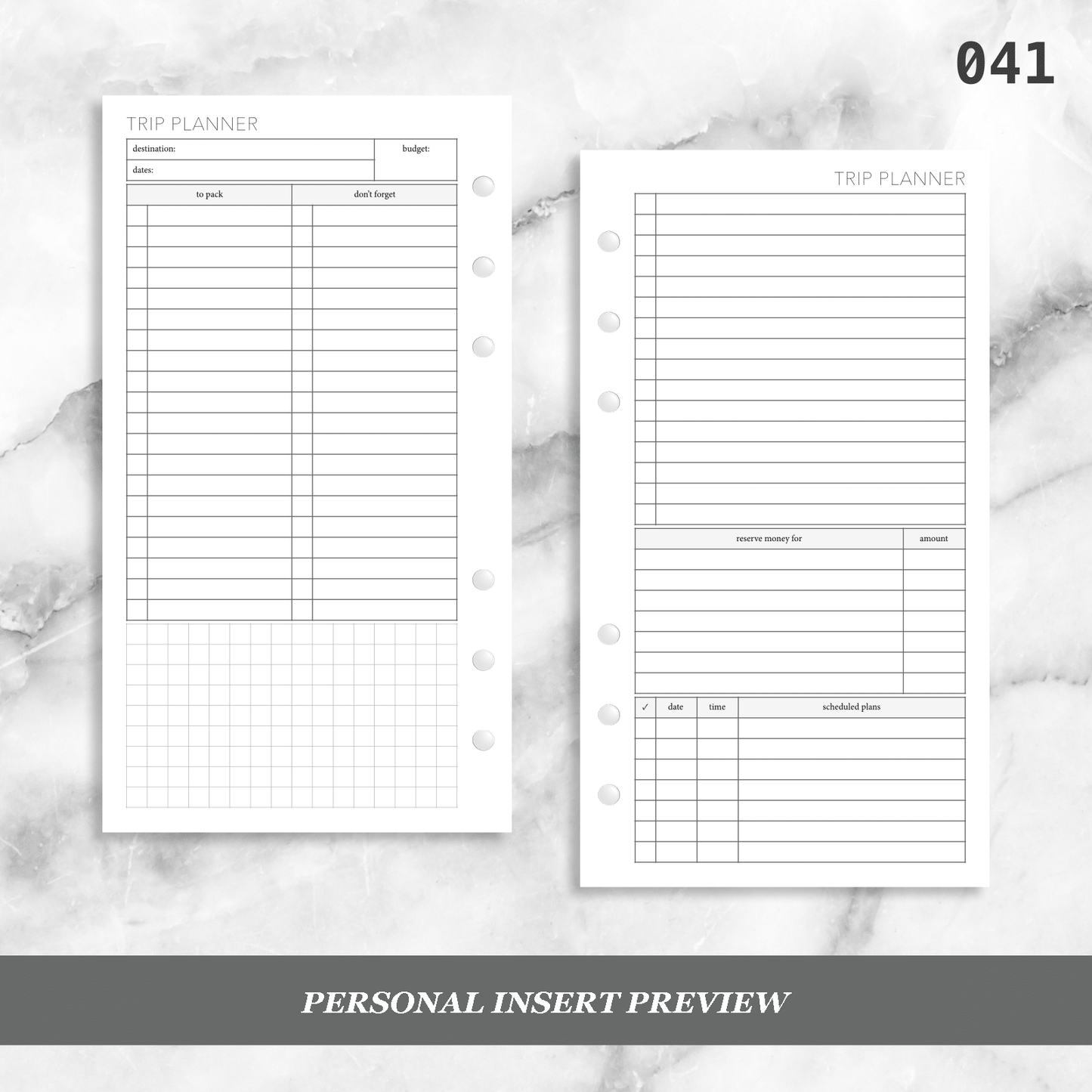 041: Trip Planner