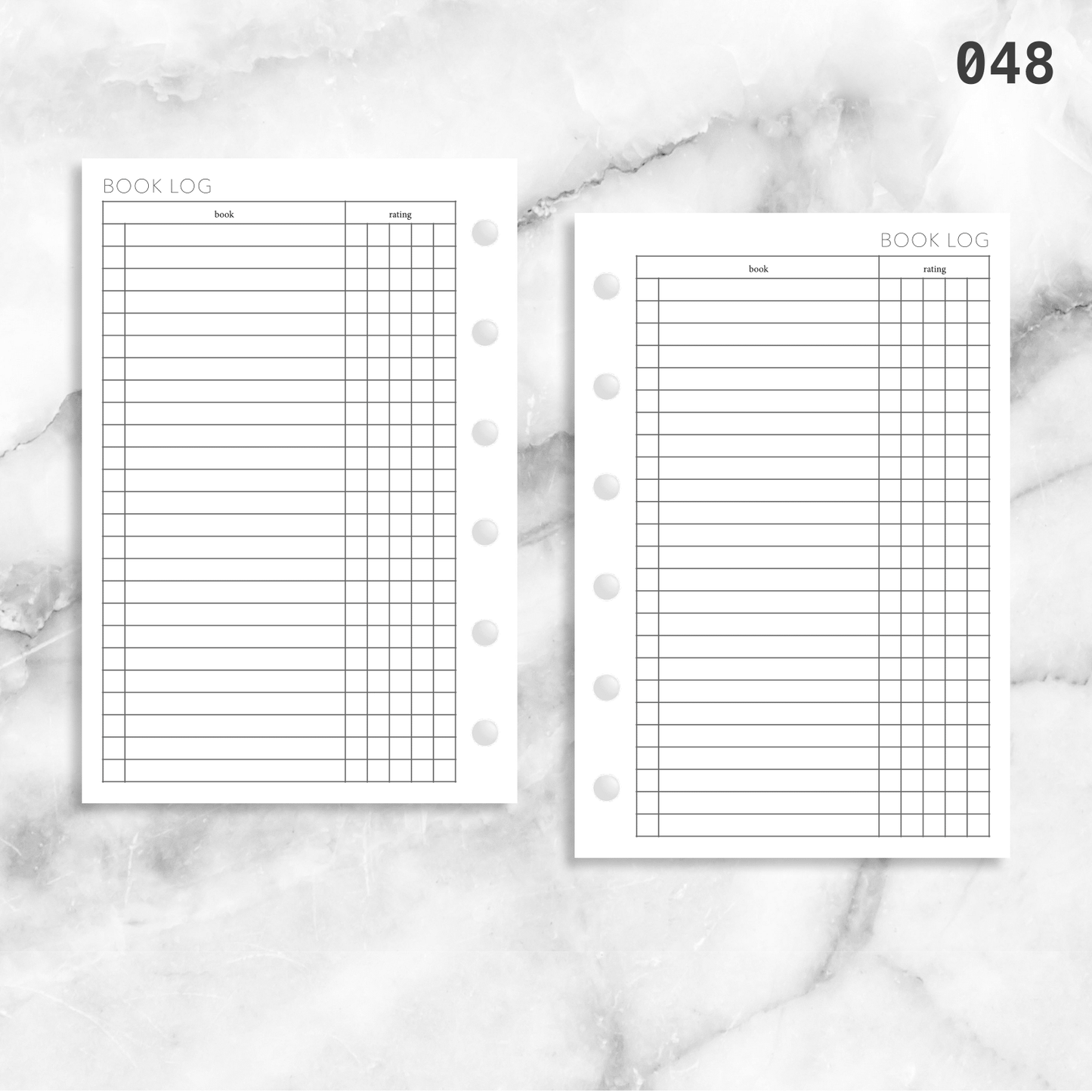 048: Book Log
