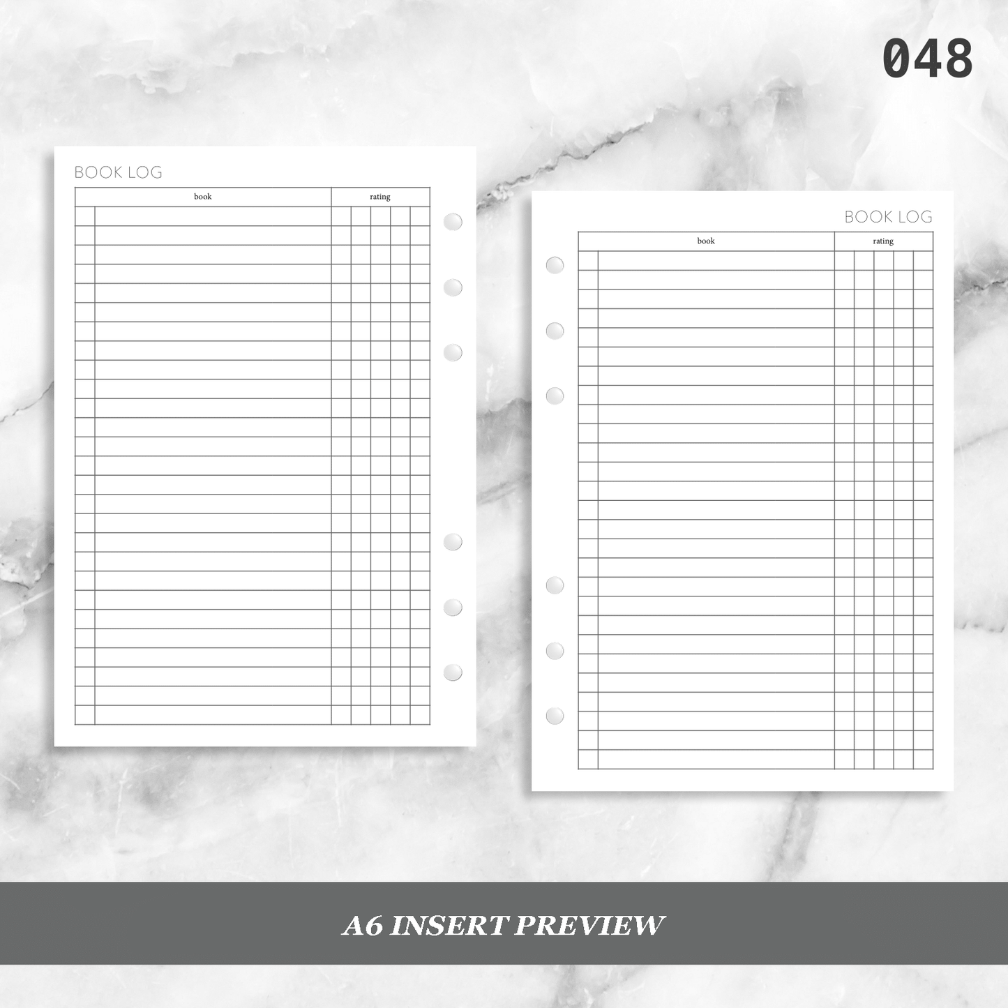 048: Book Log