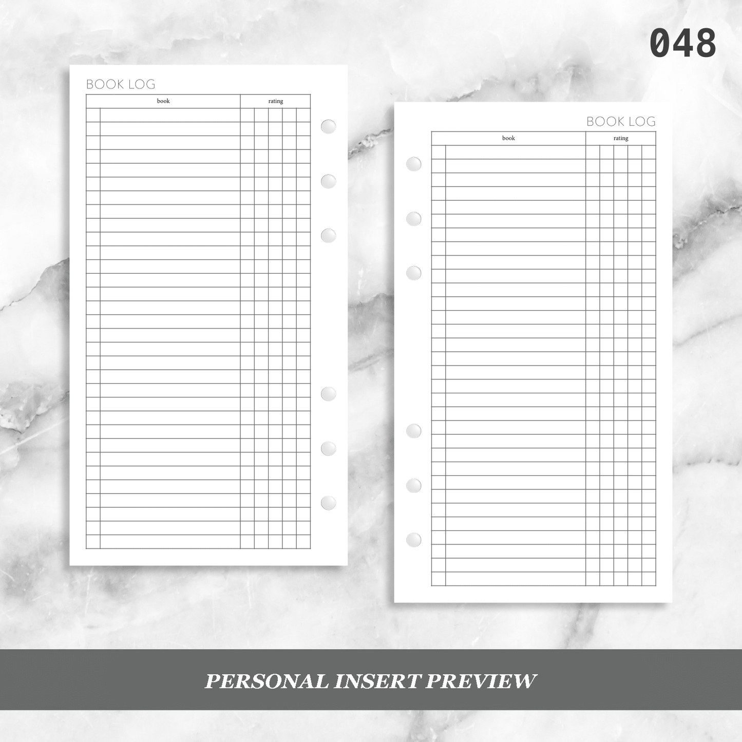048: Book Log