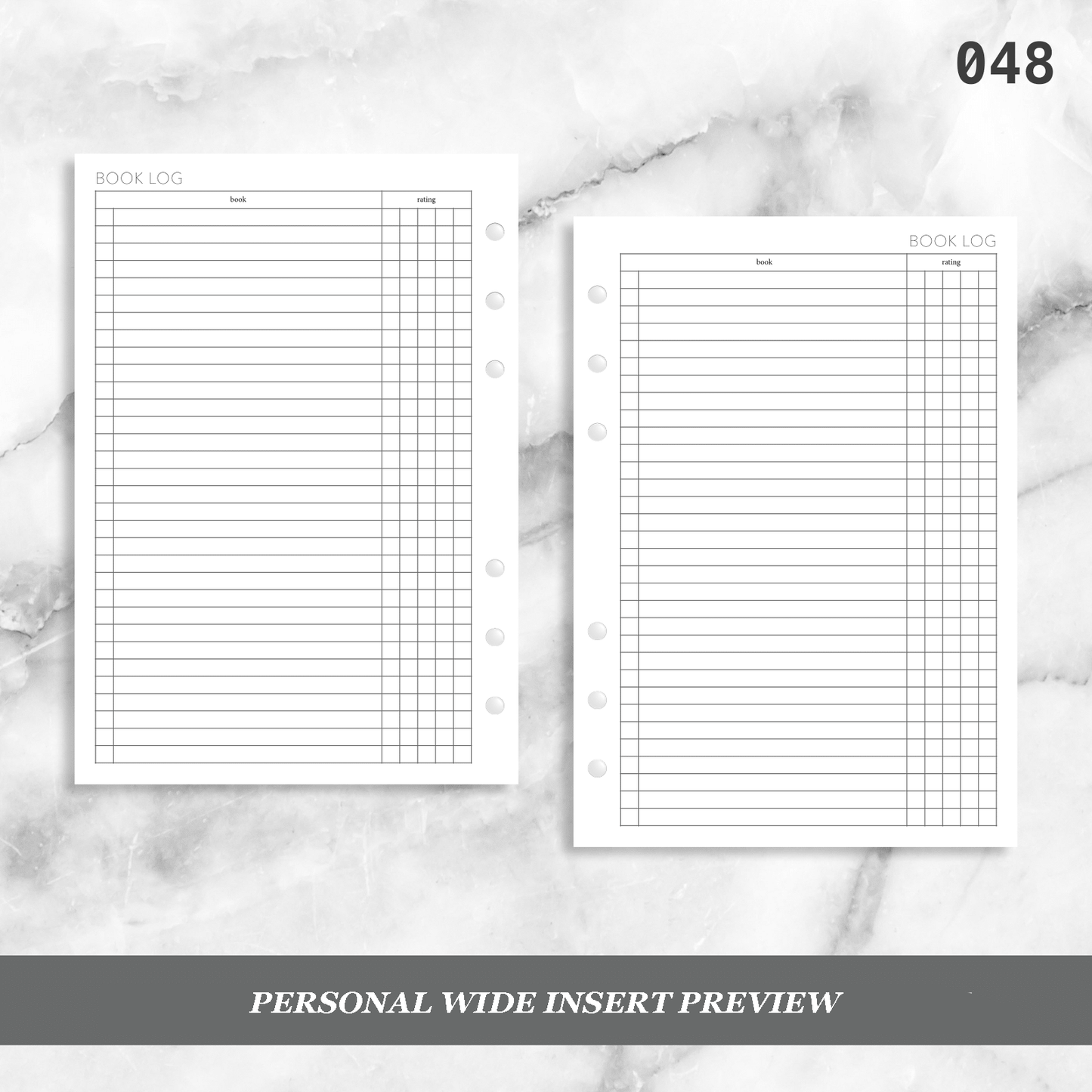048: Book Log