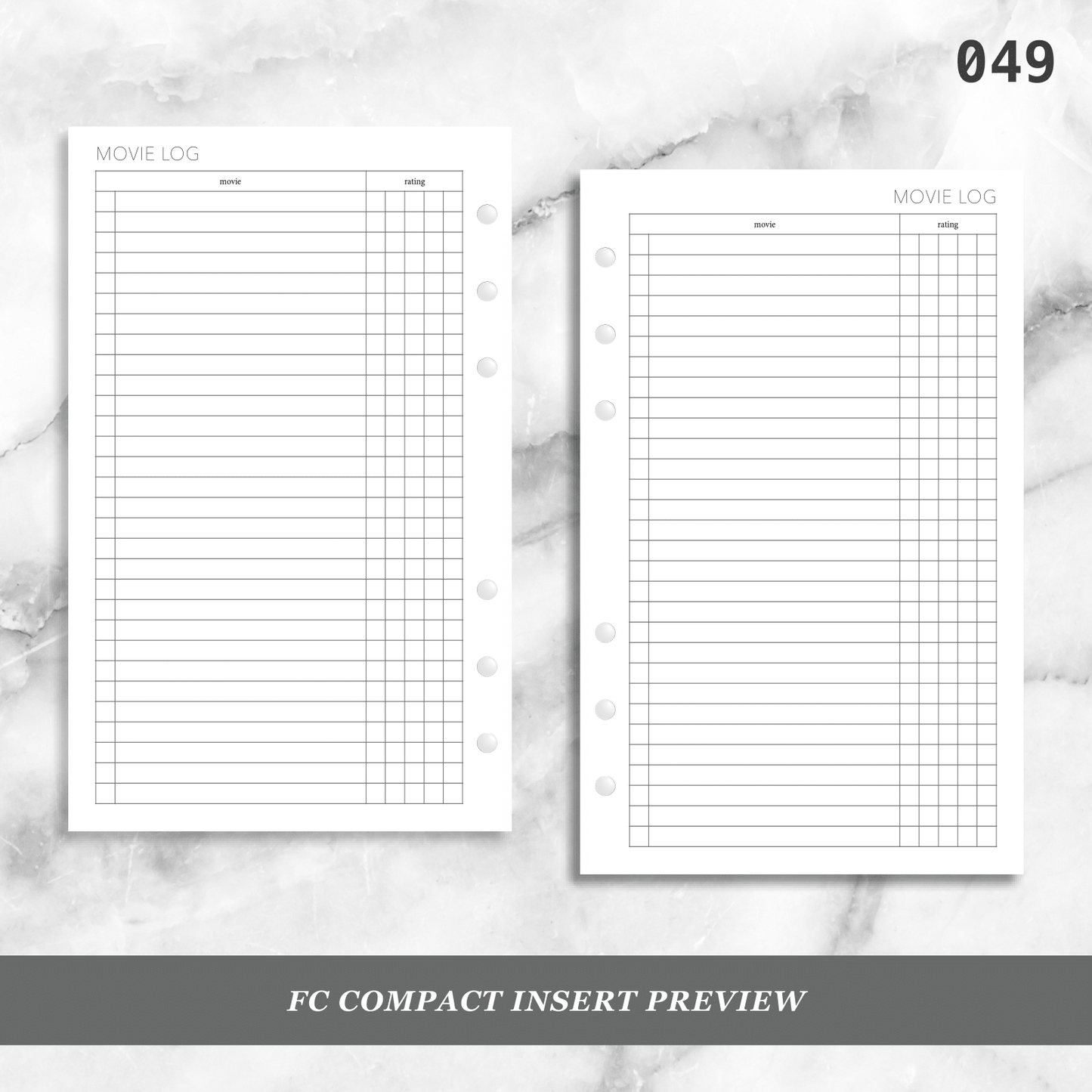 049: Movie Log