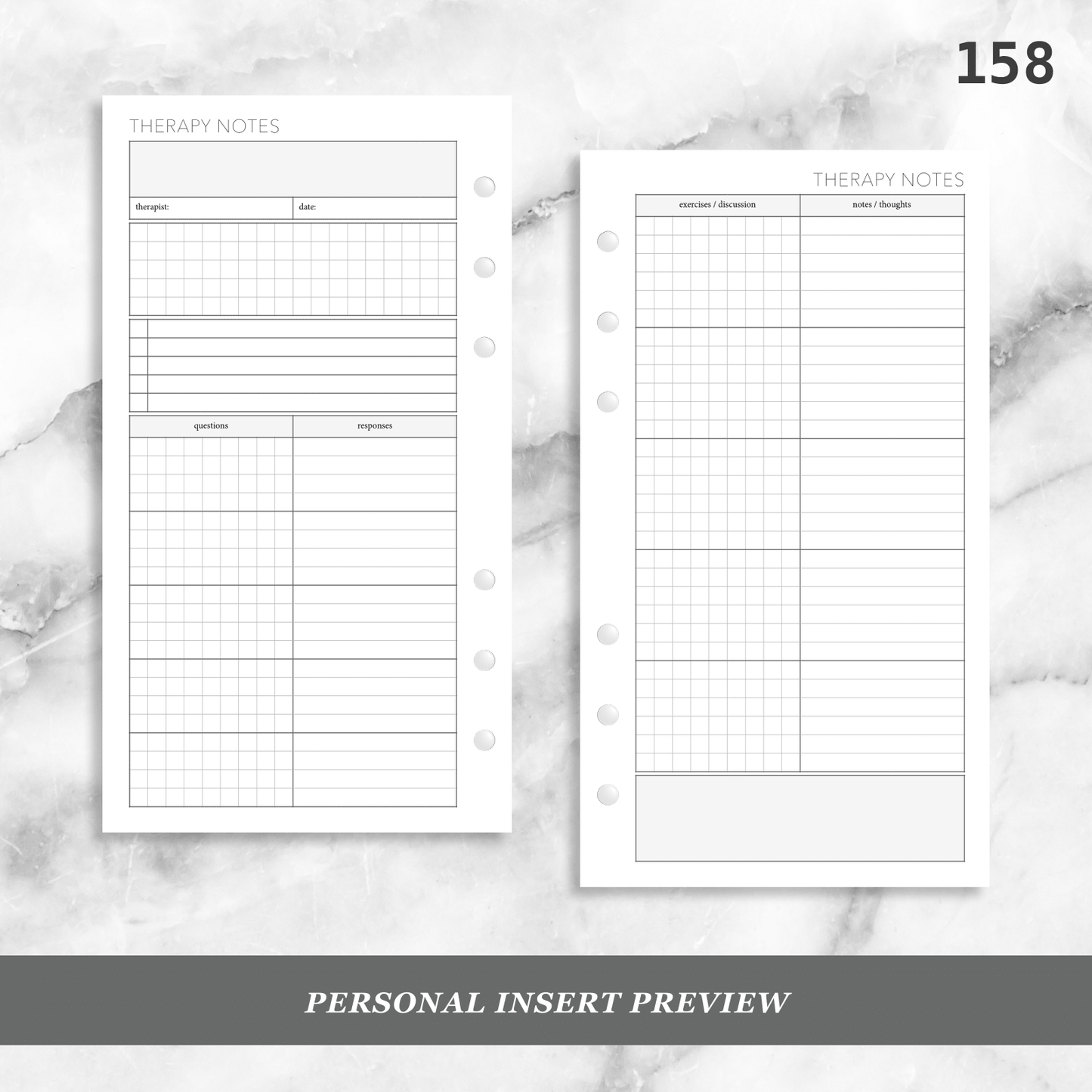 158: Therapy Appointment Notes