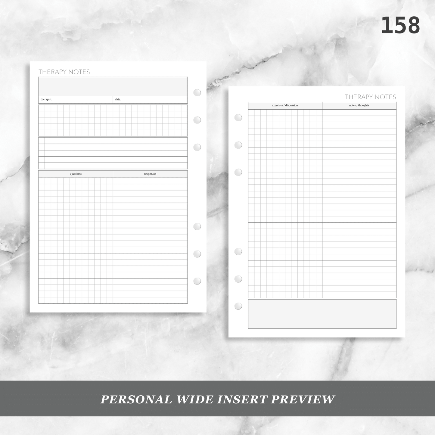 158: Therapy Appointment Notes