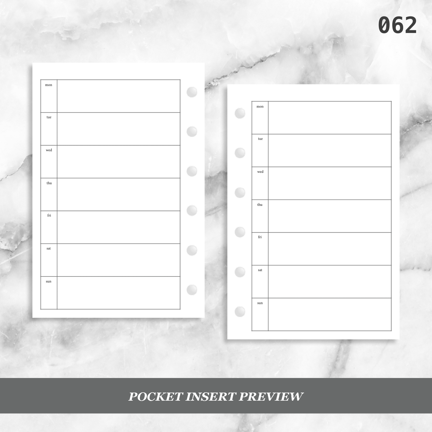 062: Horizontal Weekly Wo1P