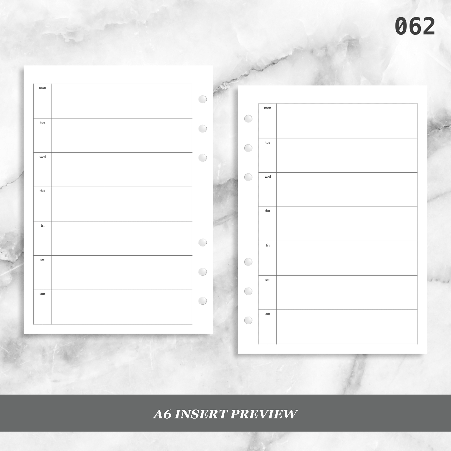 062: Horizontal Weekly Wo1P