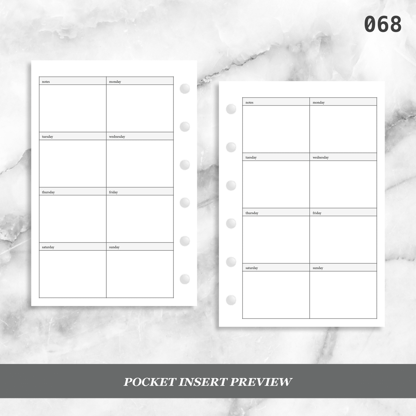 068: Vertical Weekly Wo1P