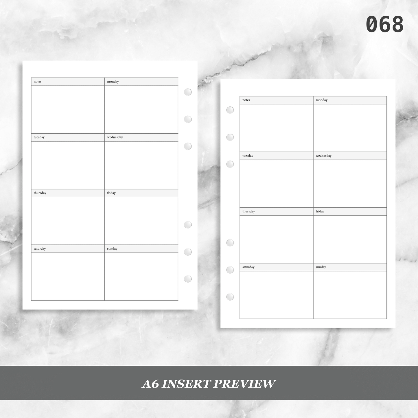 068: Vertical Weekly Wo1P