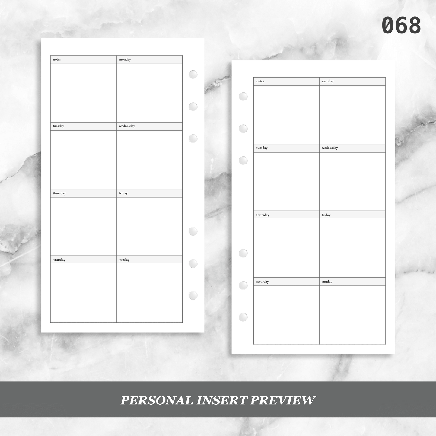 068: Vertical Weekly Wo1P