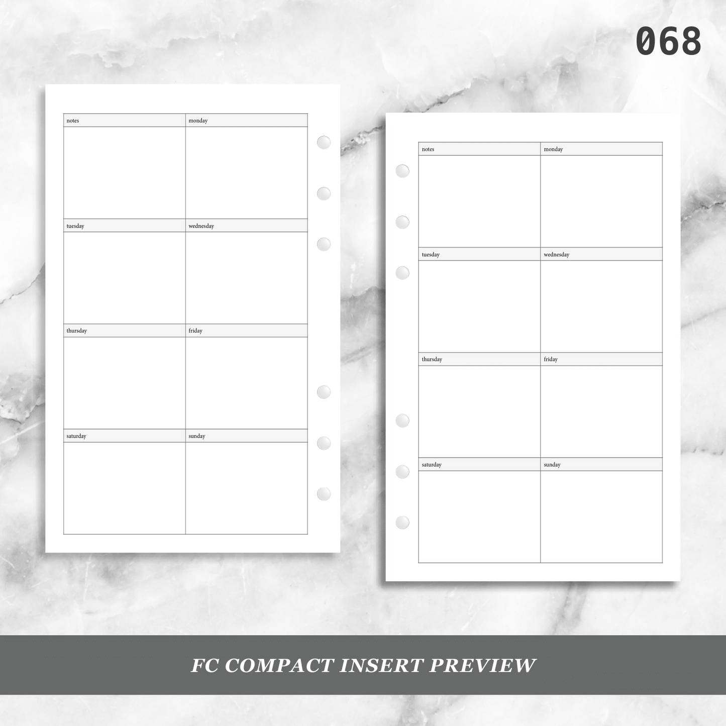 068: Vertical Weekly Wo1P
