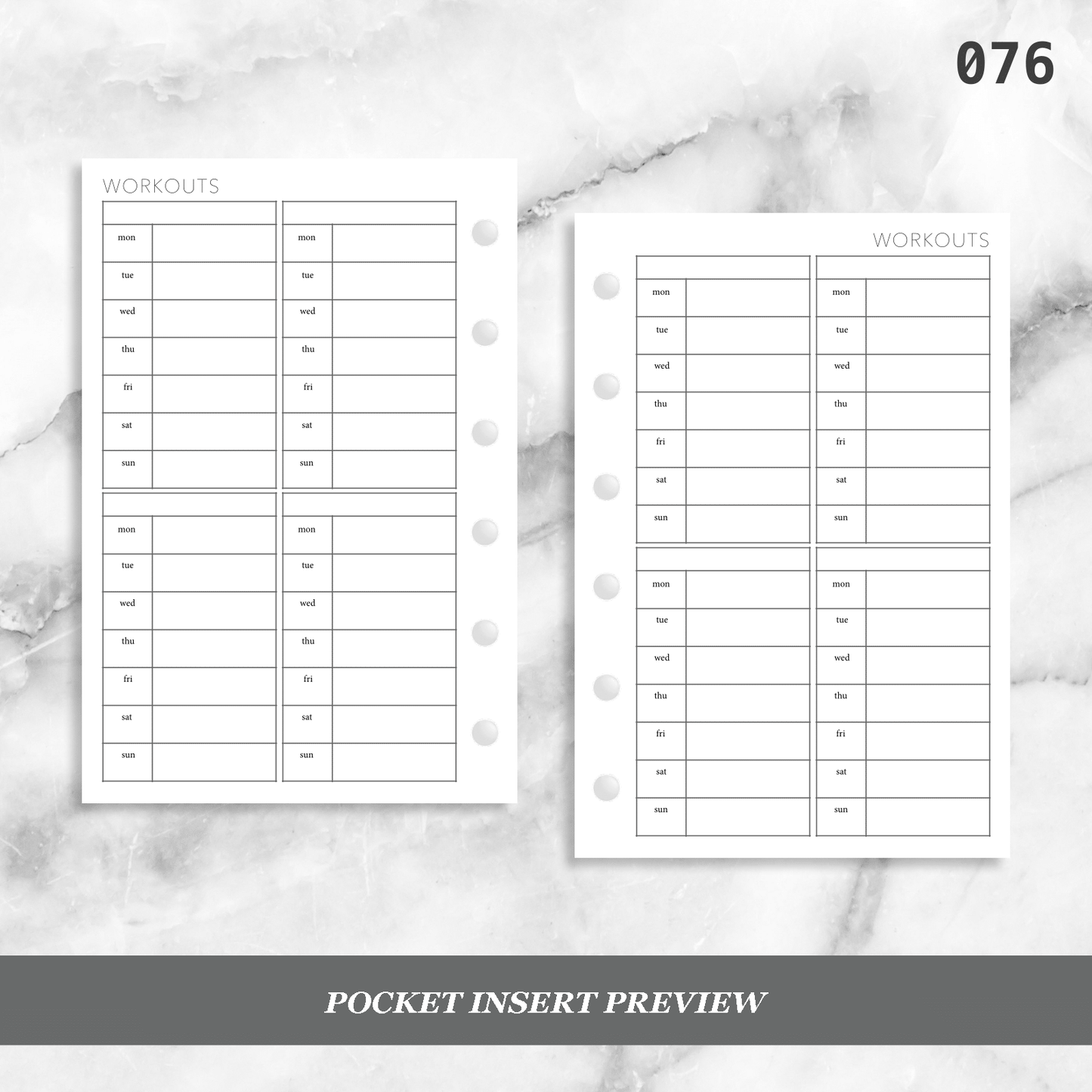 076: Weekly Workouts 4PP