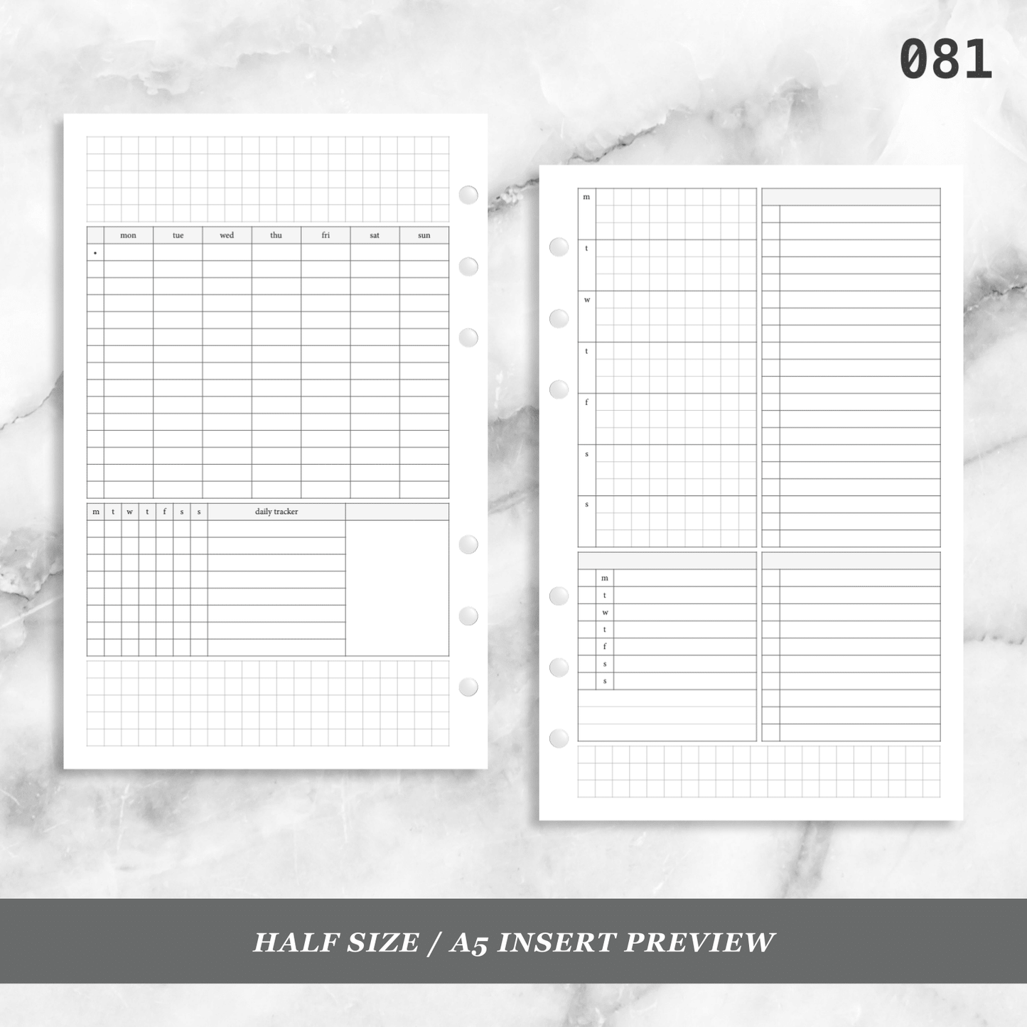 081: Small Timed Scheduled Weekly w/ Categories & Tracker Wo2P