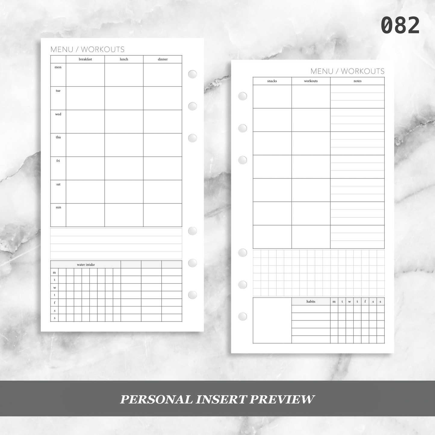 082: Menu & Workouts w/ Tracking Wo2P