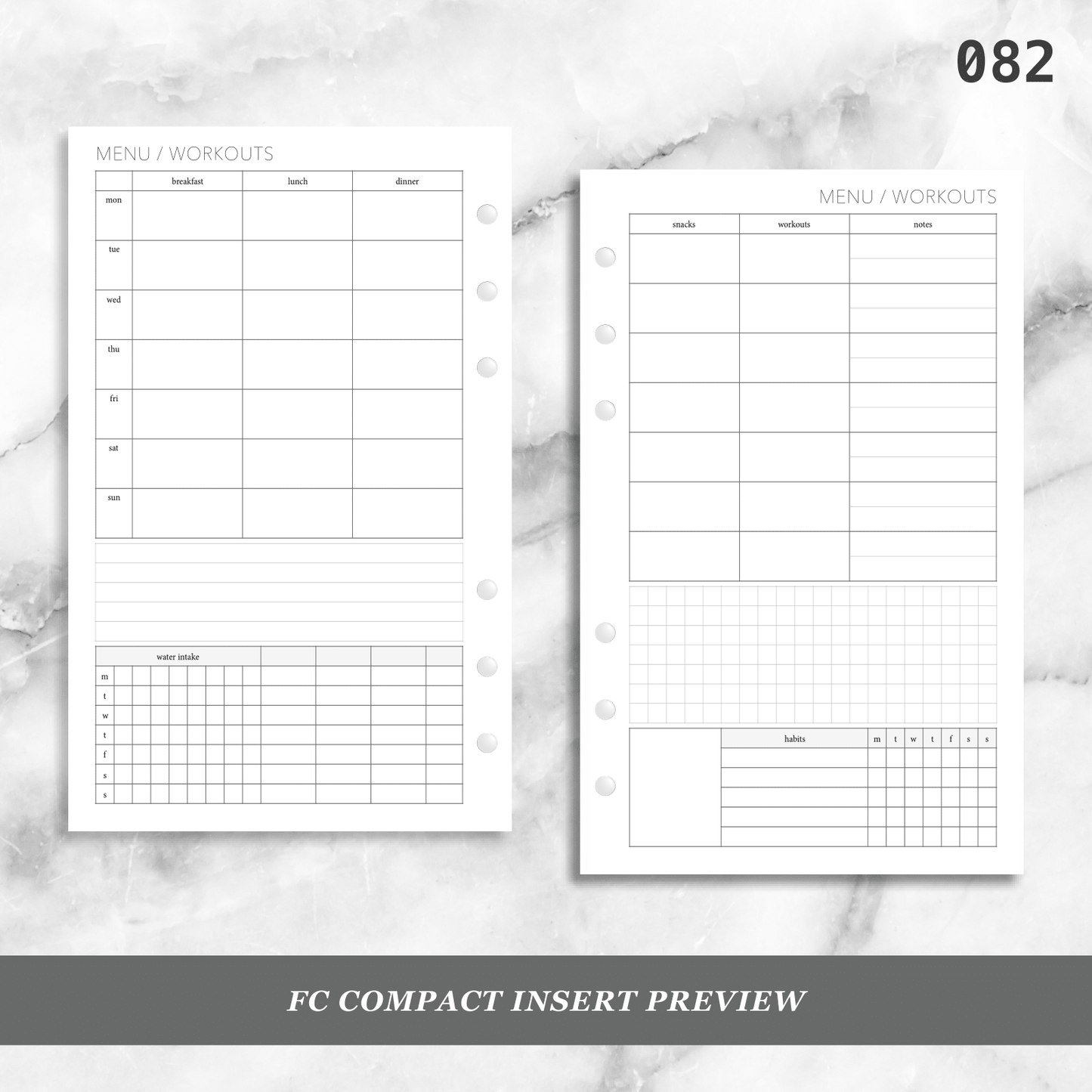 082: Menu & Workouts w/ Tracking Wo2P