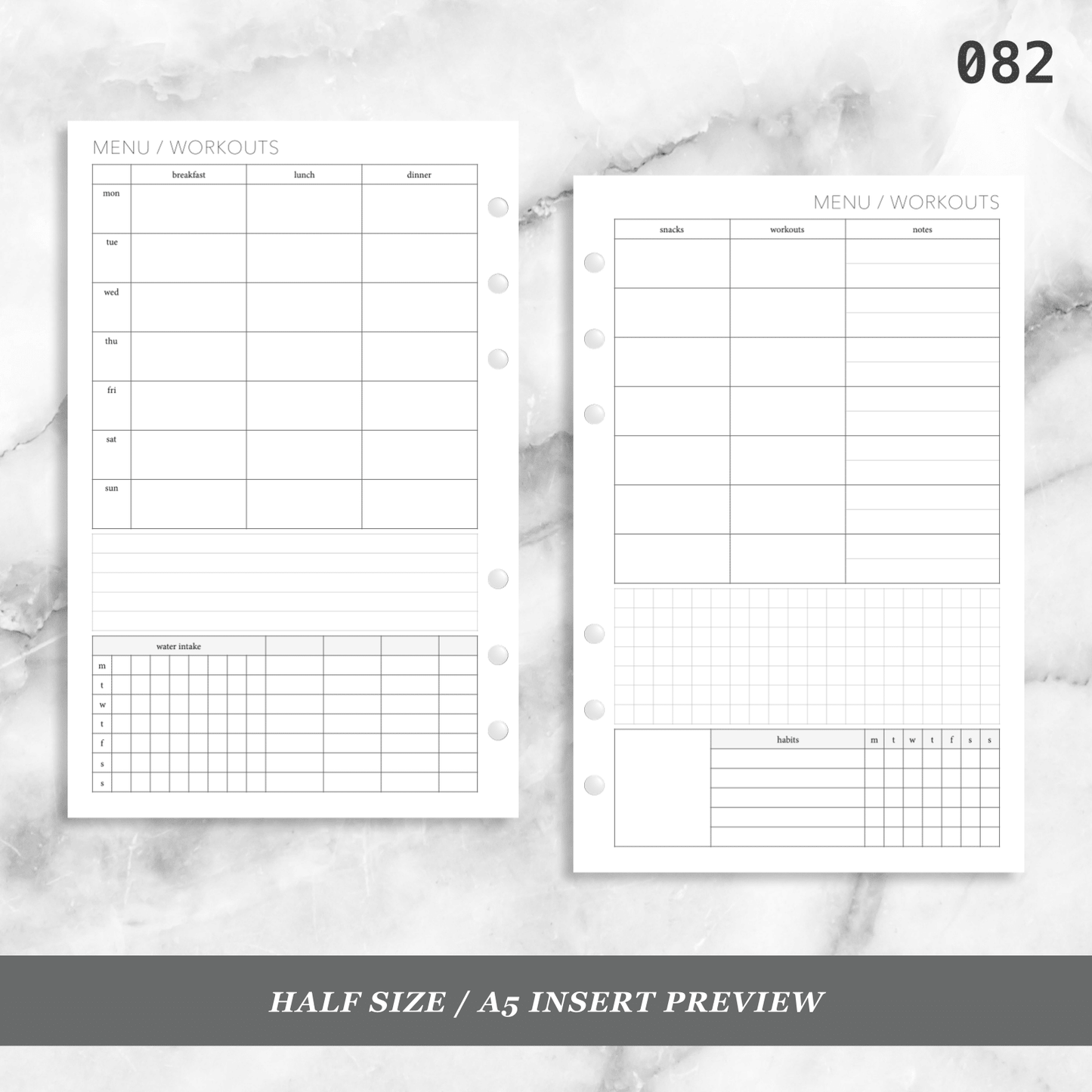 082: Menu & Workouts w/ Tracking Wo2P