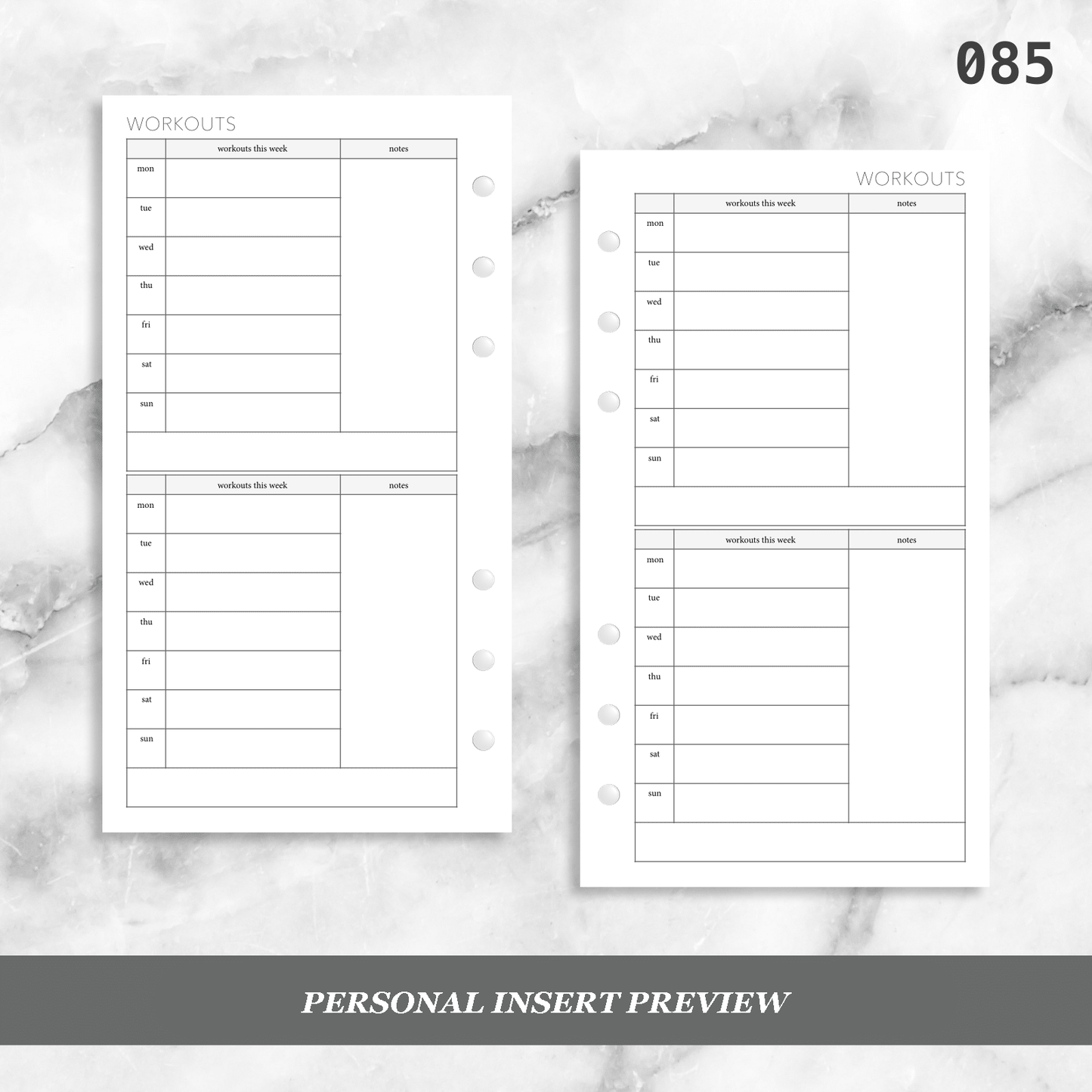 085: Weekly Workouts 2WPP