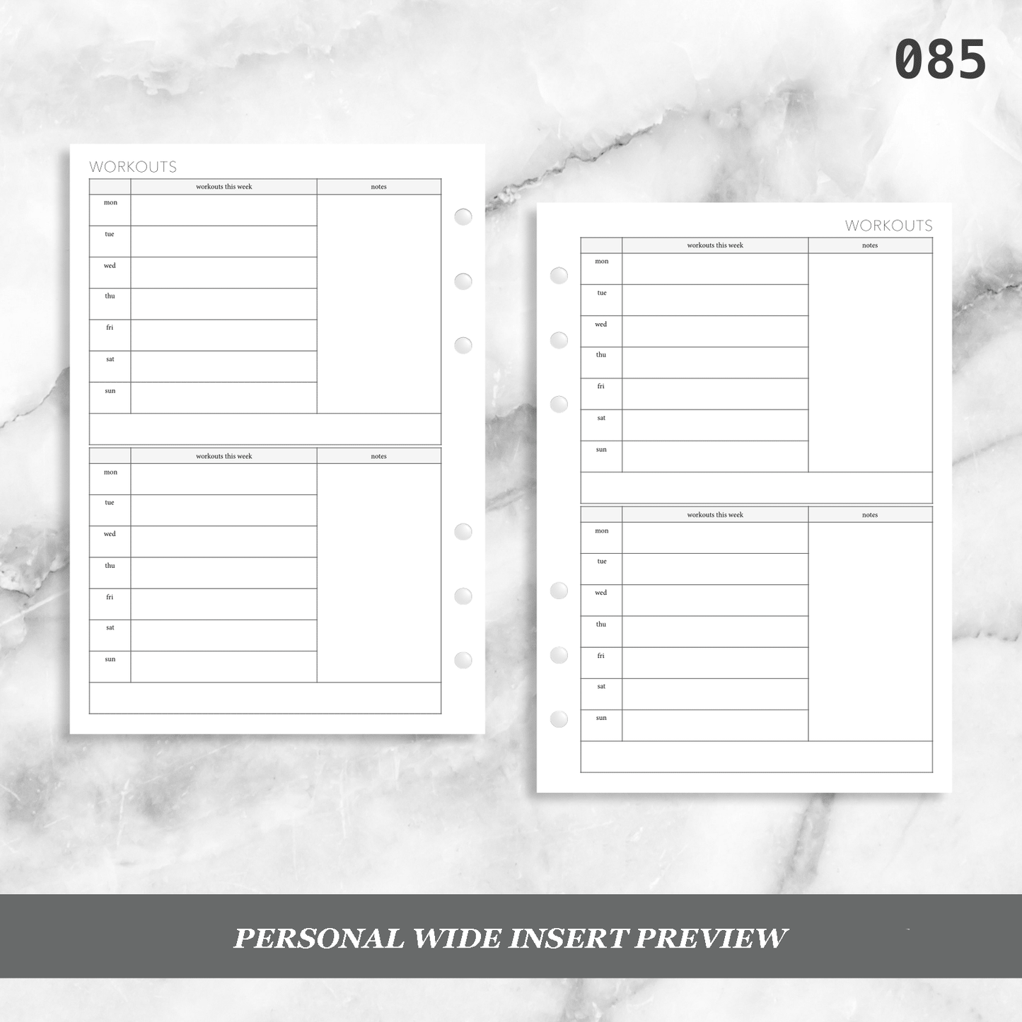 085: Weekly Workouts 2WPP