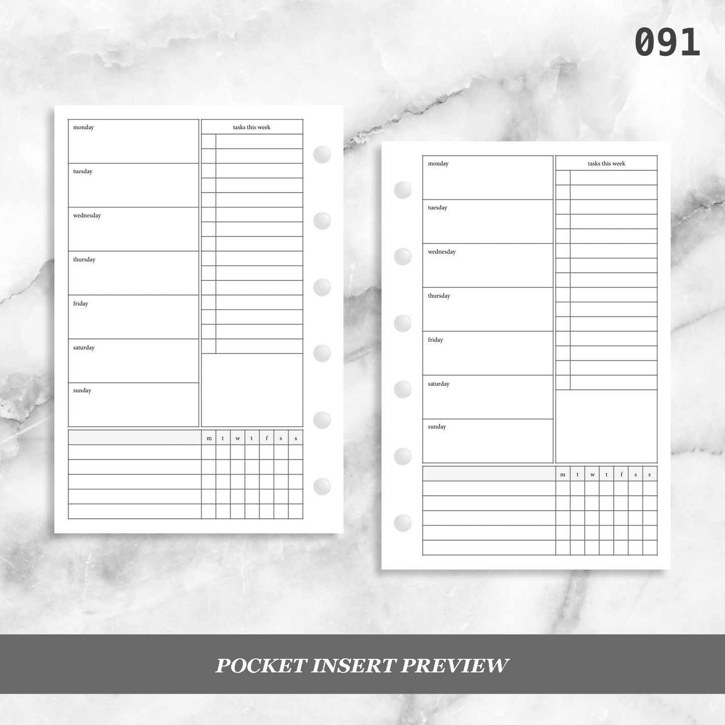 091: Small Weekly w/ Tracker & Tasks Wo1P