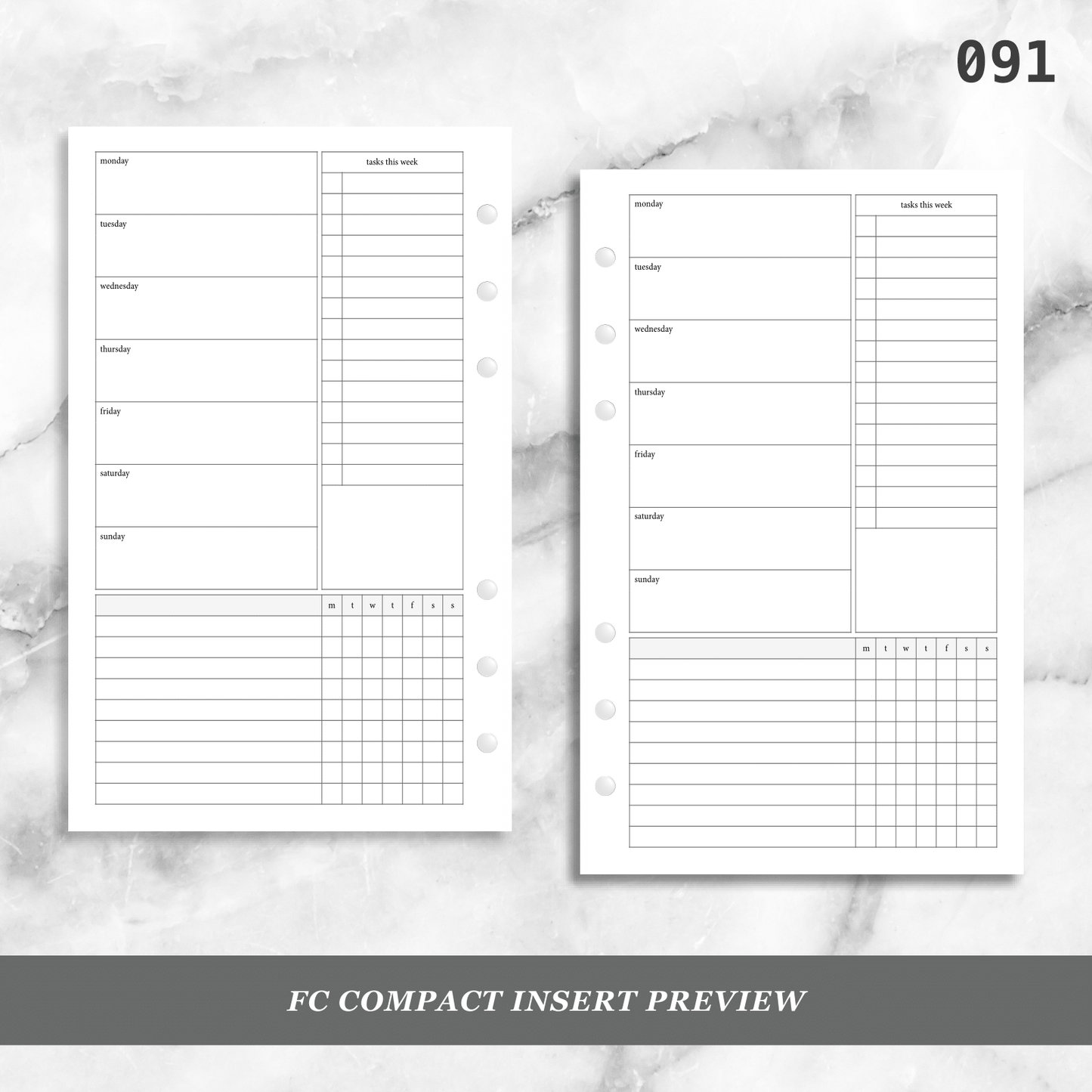091: Small Weekly w/ Tracker & Tasks Wo1P