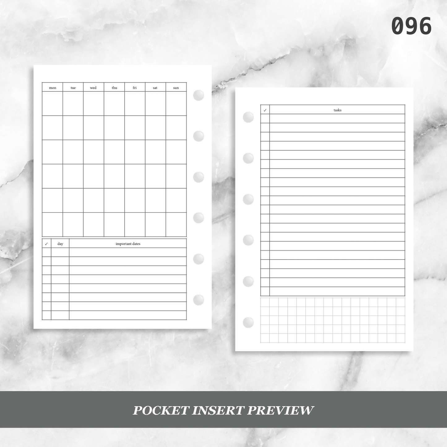 096: Monthly Overview w/ Tasks Mo2P