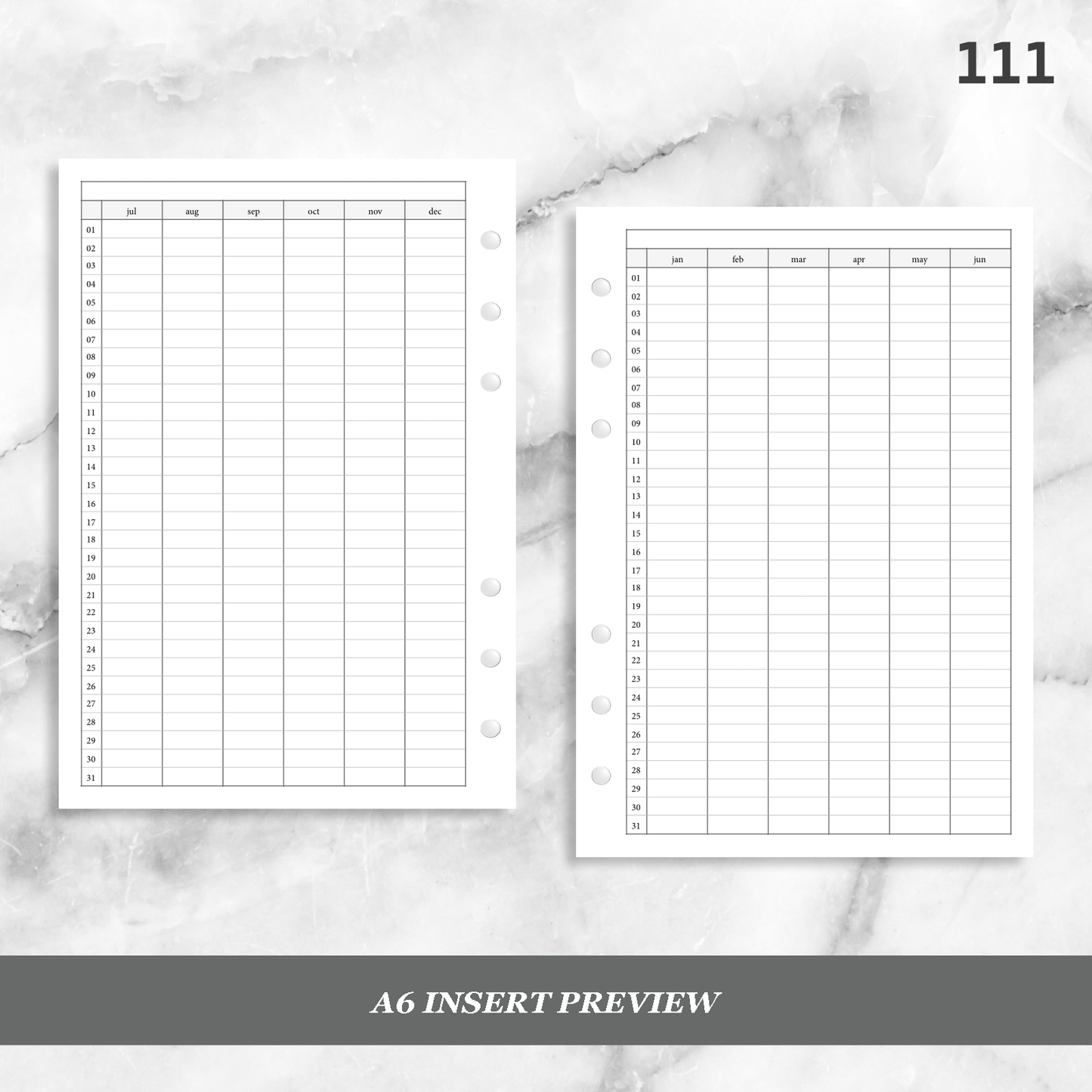111: Yearly Log