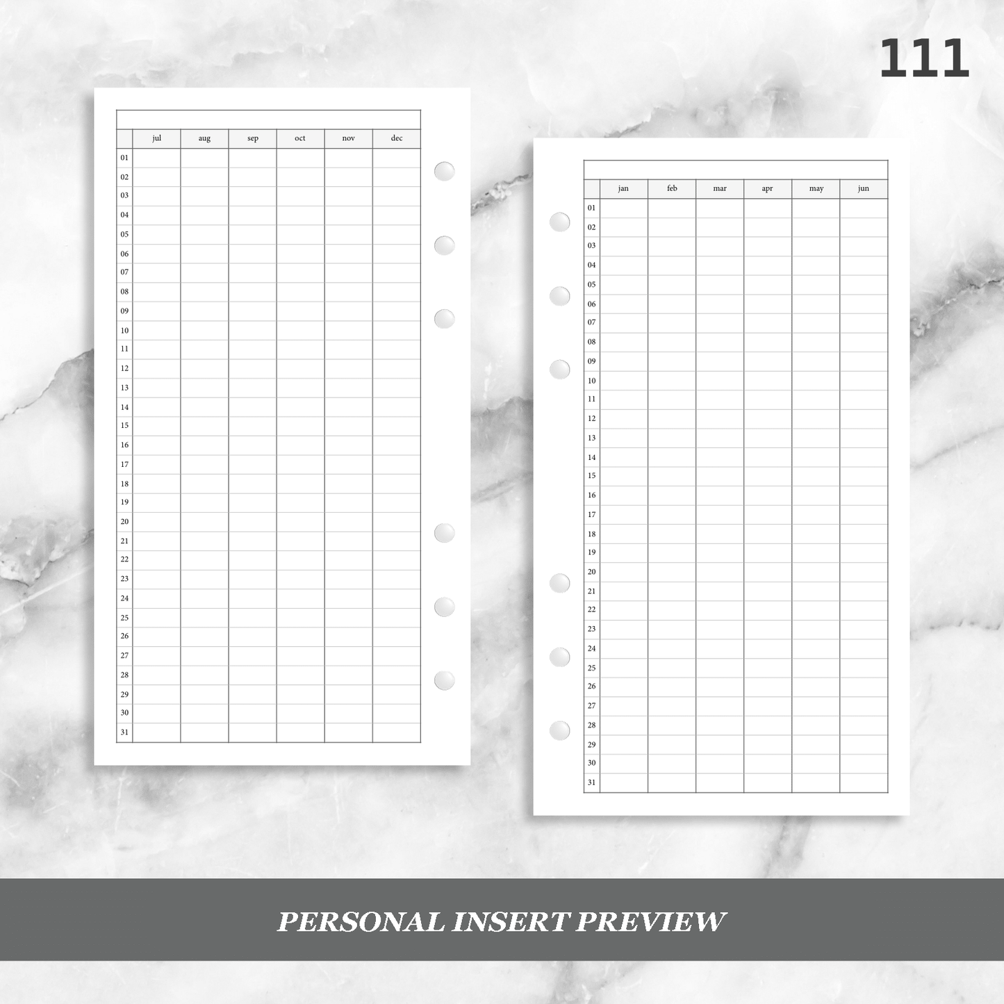 111: Yearly Log