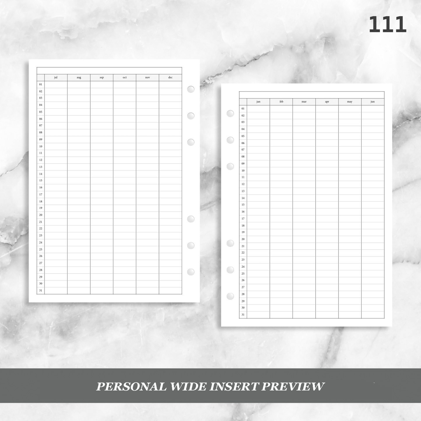 111: Yearly Log