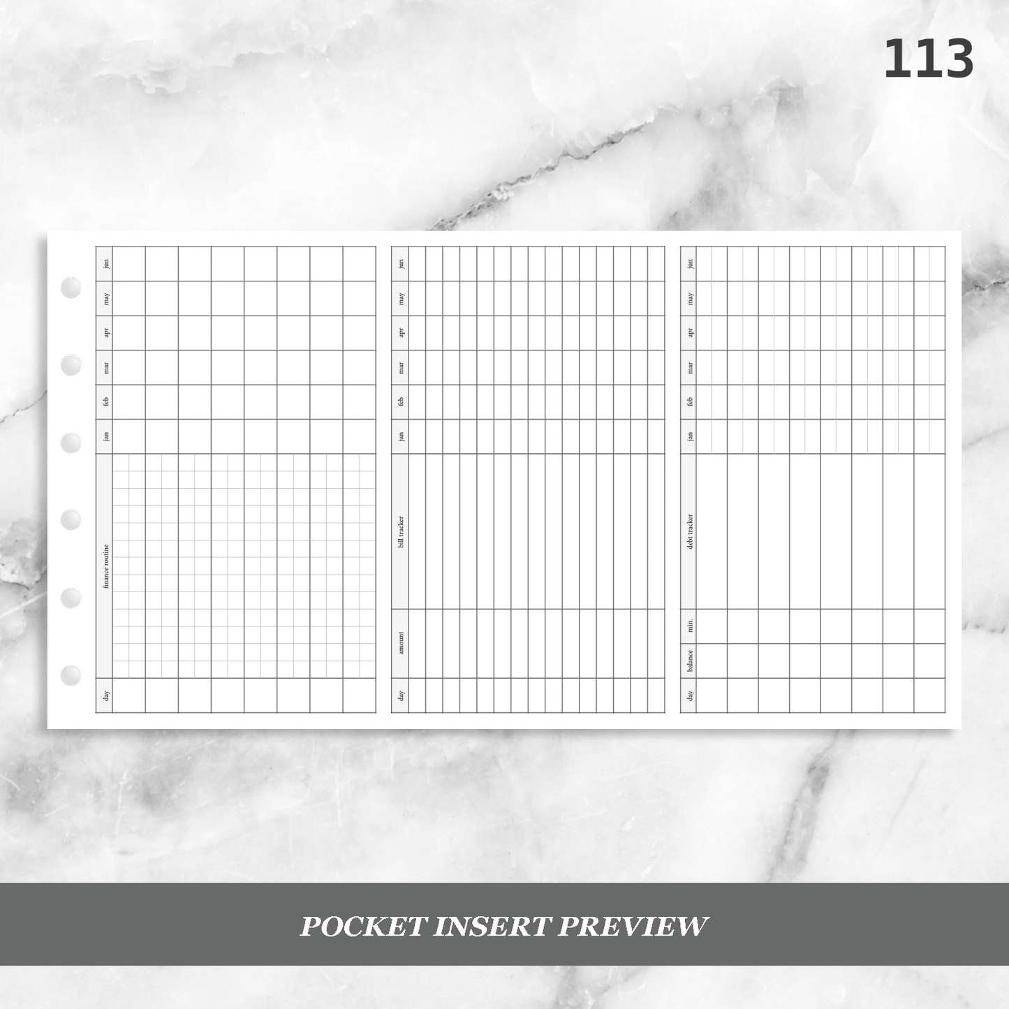 113: Finance Routine Foldout
