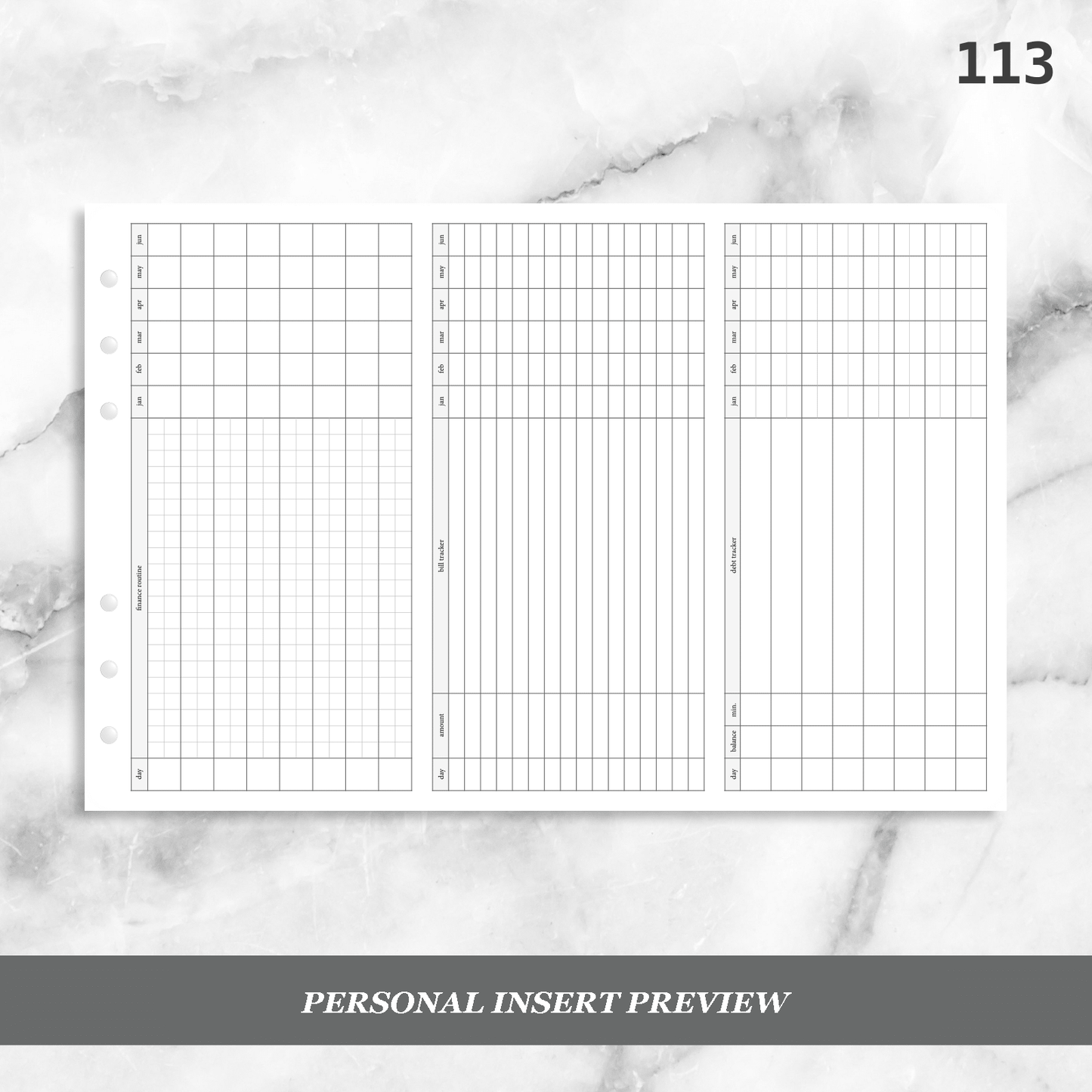 113: Finance Routine Foldout