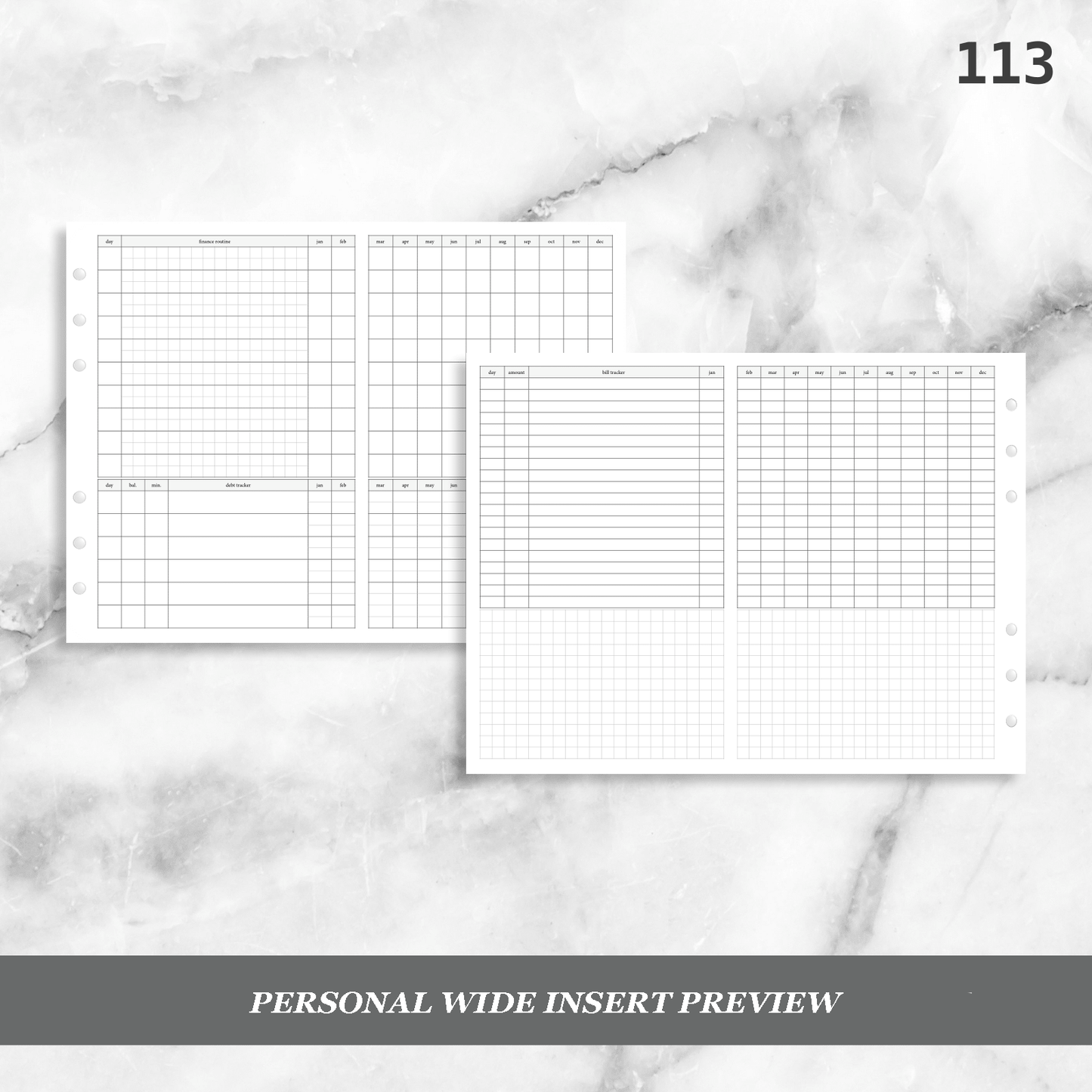 113: Finance Routine Foldout